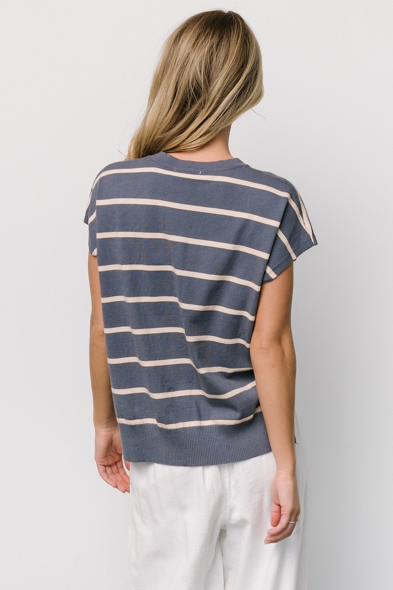 Ada Dolman Top | Slate + Natural Clearance Best Place