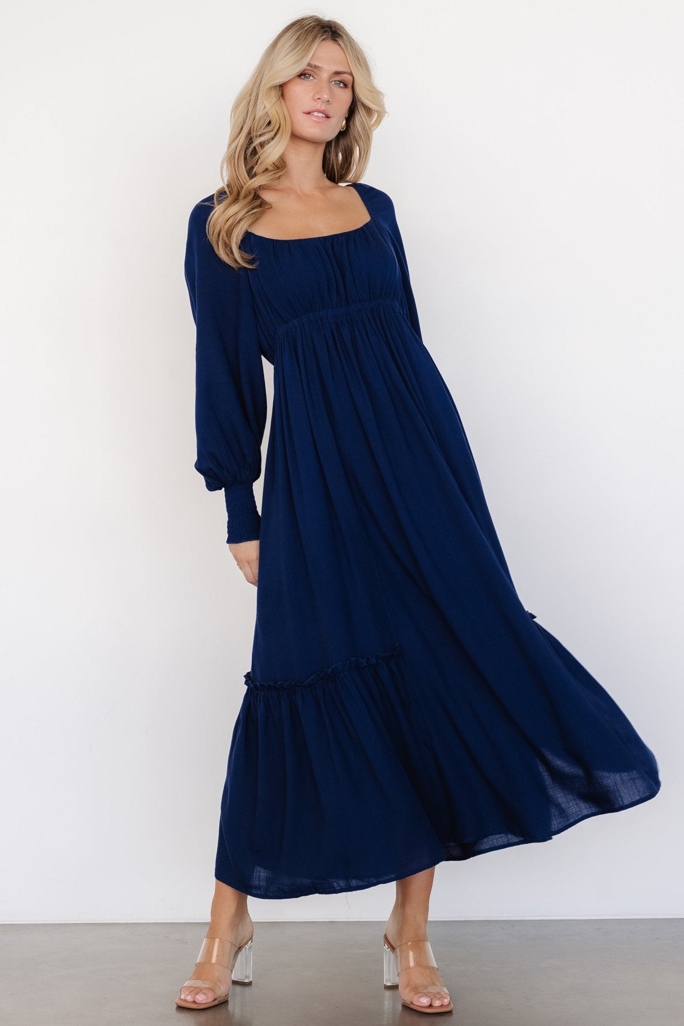 Vienna Long Sleeve Dress | Navy Supply