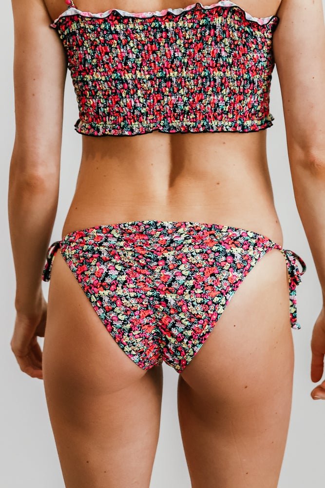 Nikki Neon Floral Bikini Bottom Top Quality Online