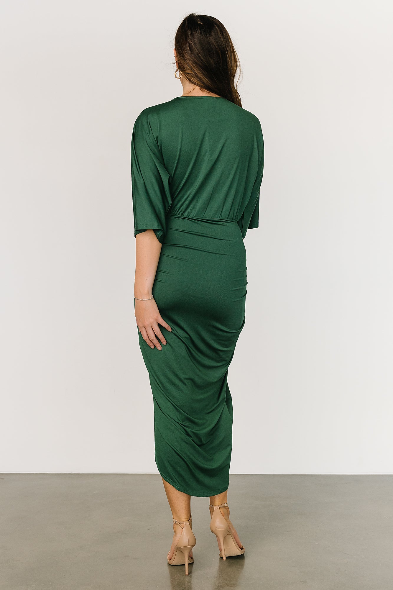 Mimi Midi Dress | Hunter Green Fast Delivery Online