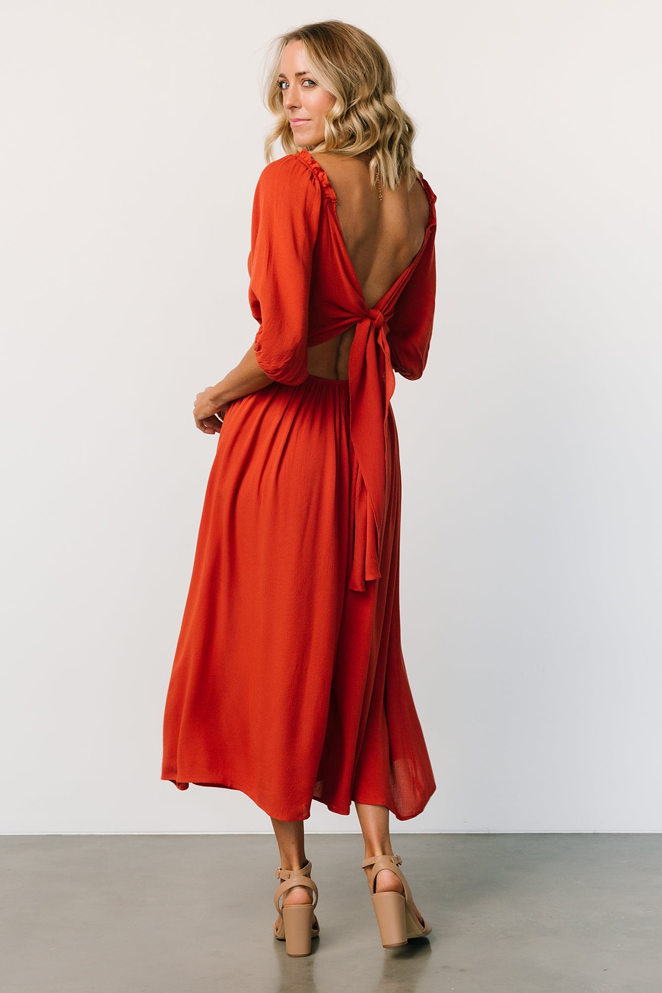 Vicki Midi Dress | Rust Outlet Store Cheap Online