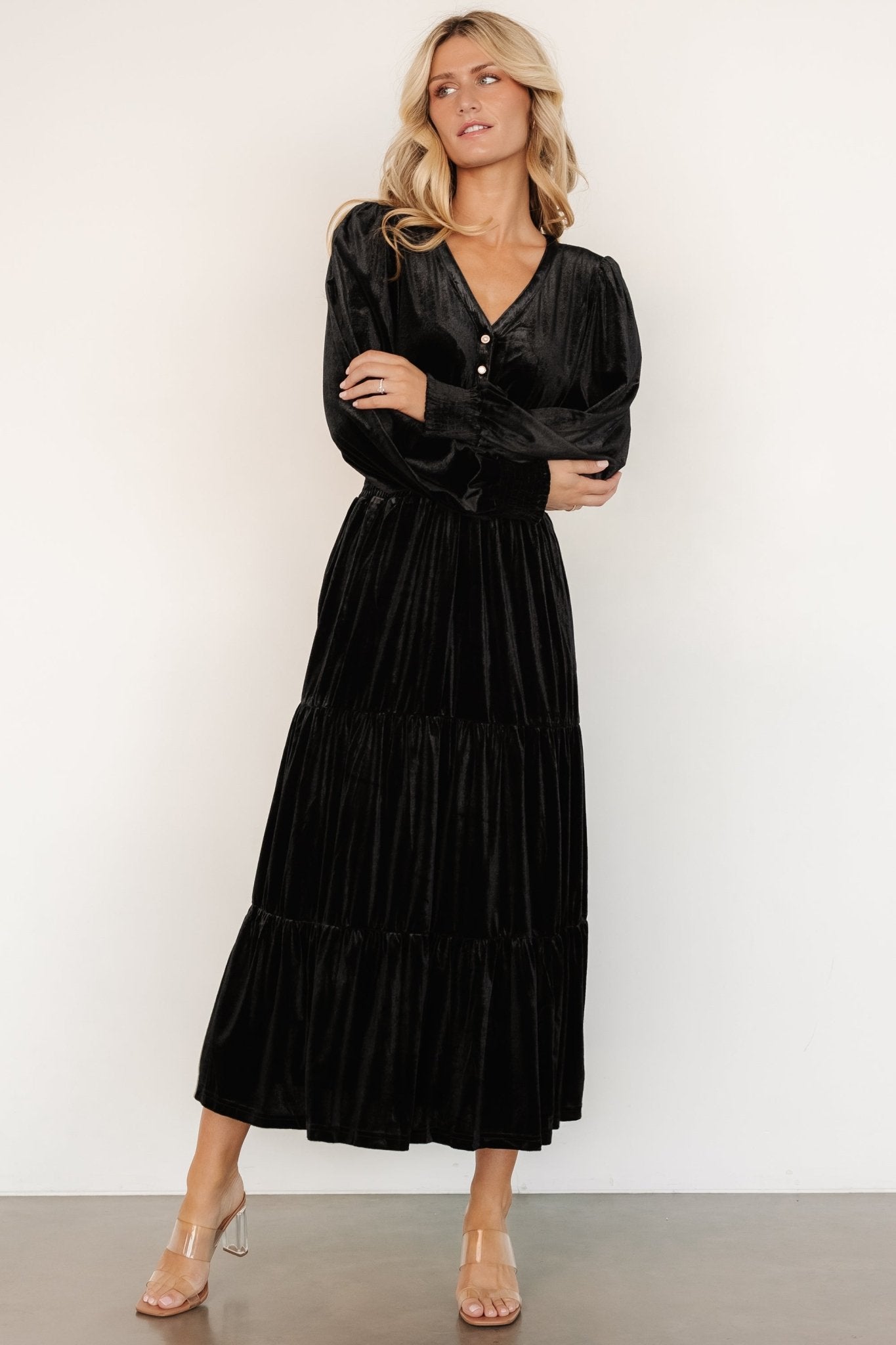 Harley Velvet Dress | Black Outlet Largest Supplier