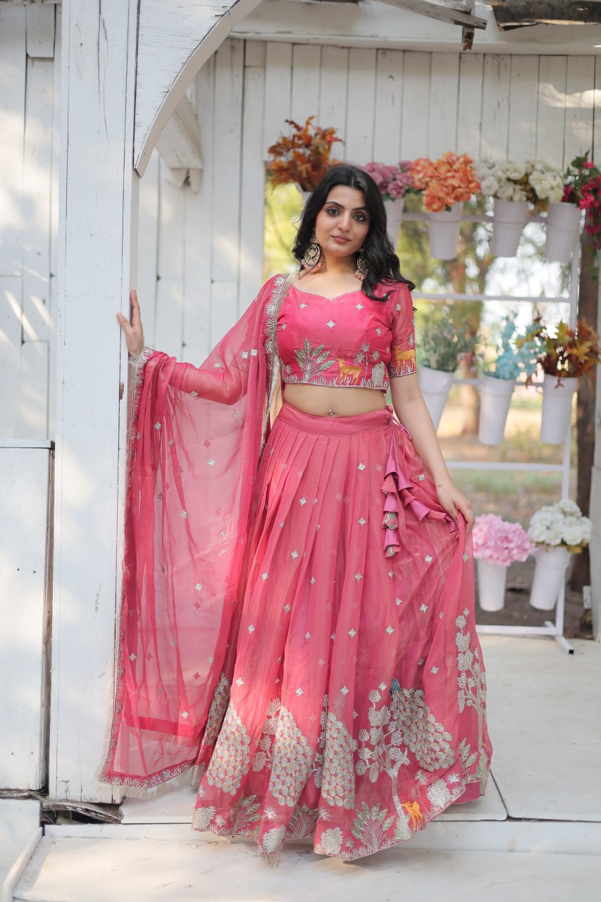 Elegant and Outstanding Embroidered Lehenga Choli Best Seller For Sale