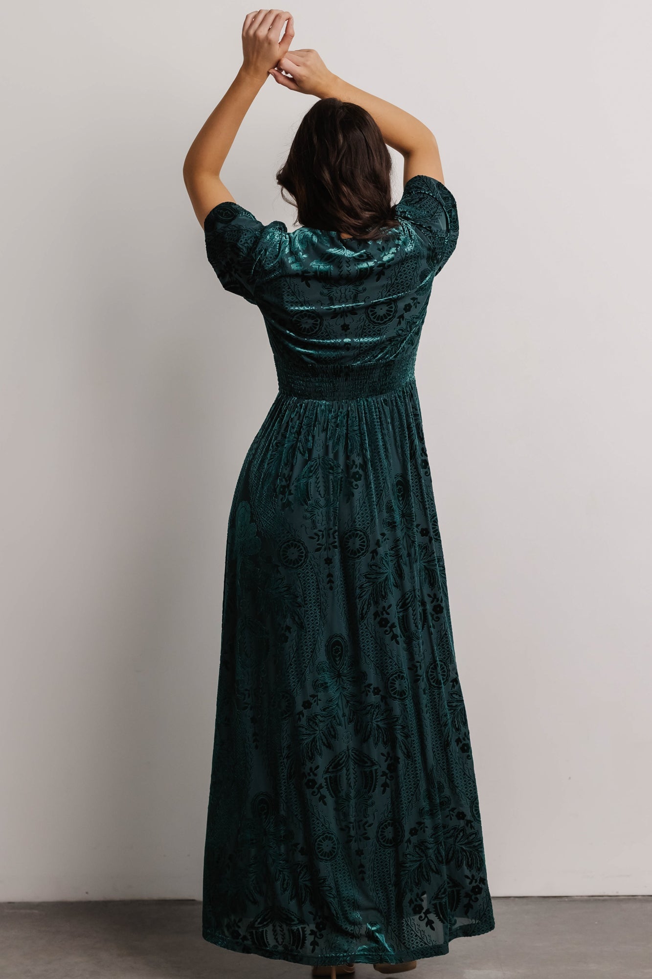 Leslie Velvet Maxi Dress | Emerald Buy Cheap Best Sale