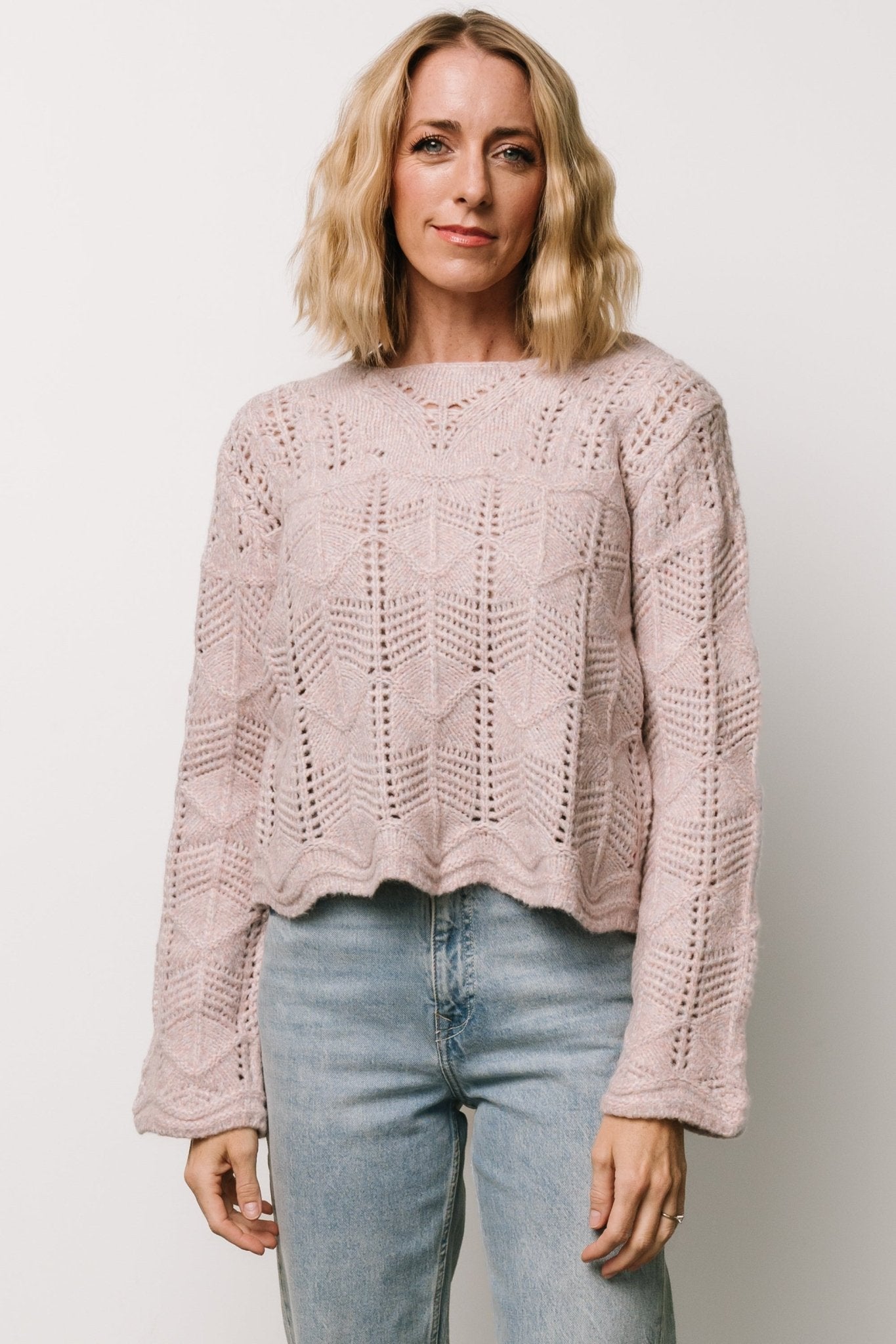 Jeanine Knit Sweater | Lilac Eastbay Online