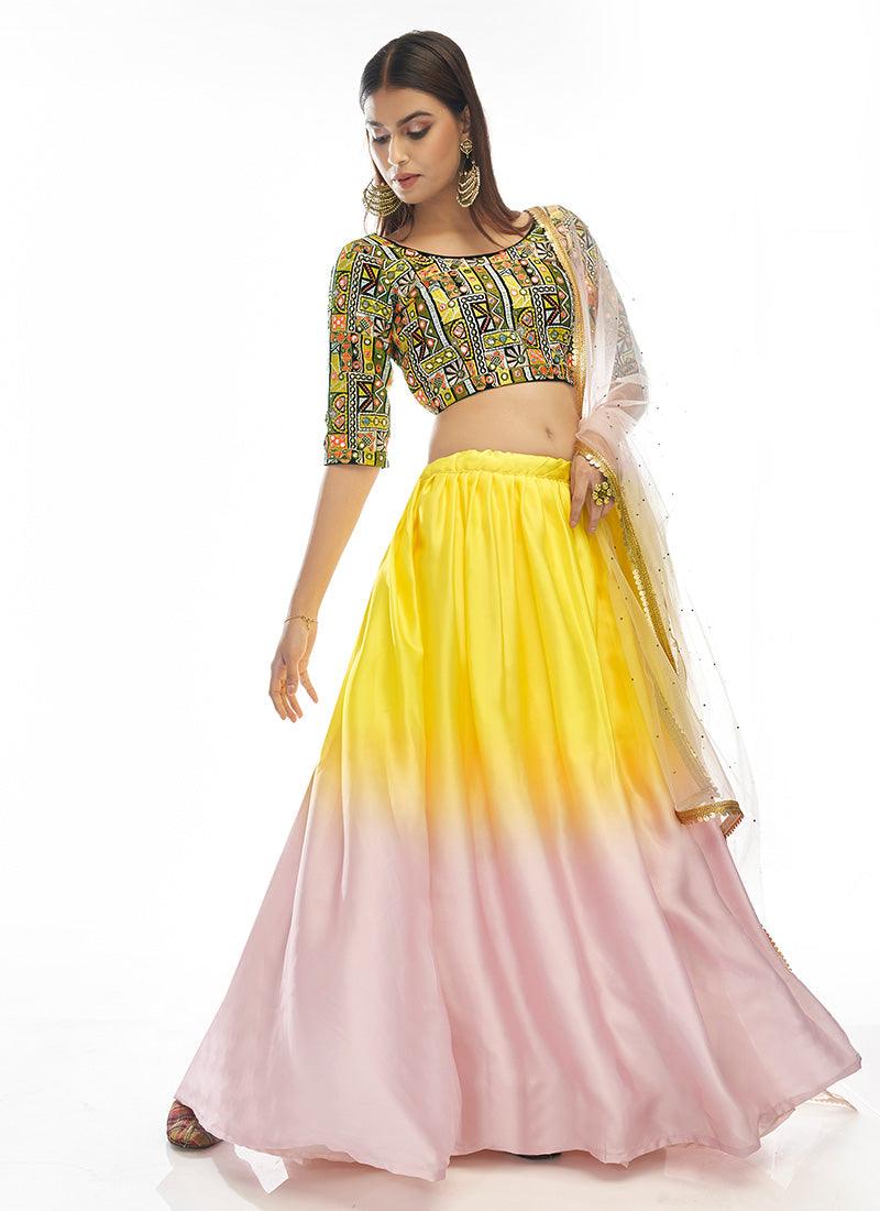 Multi Color Lehenga Choli With Dupatta Pices Online