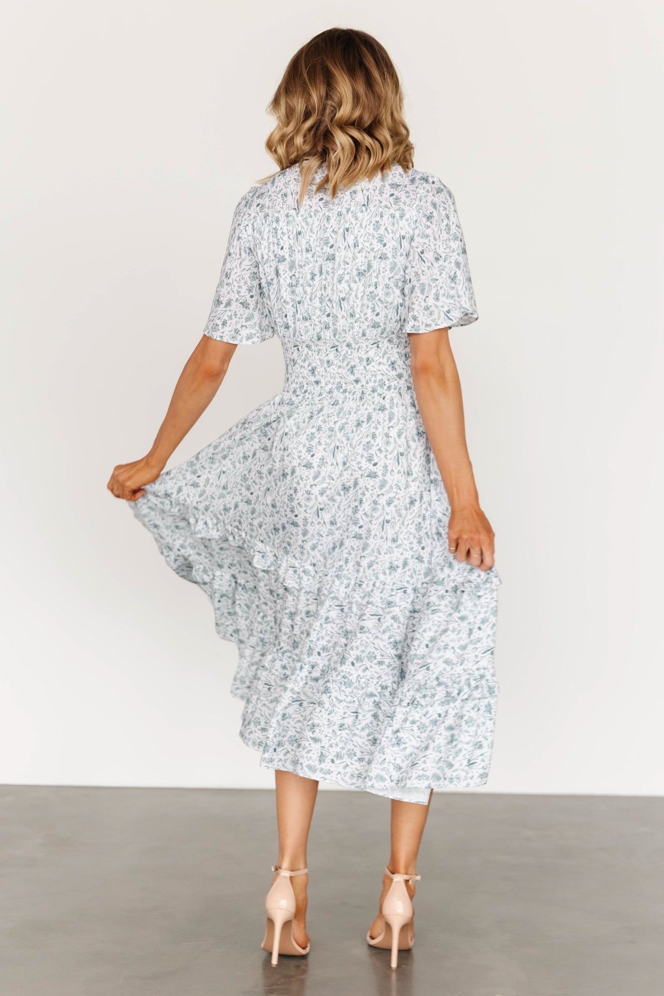 Spell Boho Midi Dress | White + Sage Browse Cheap Pice