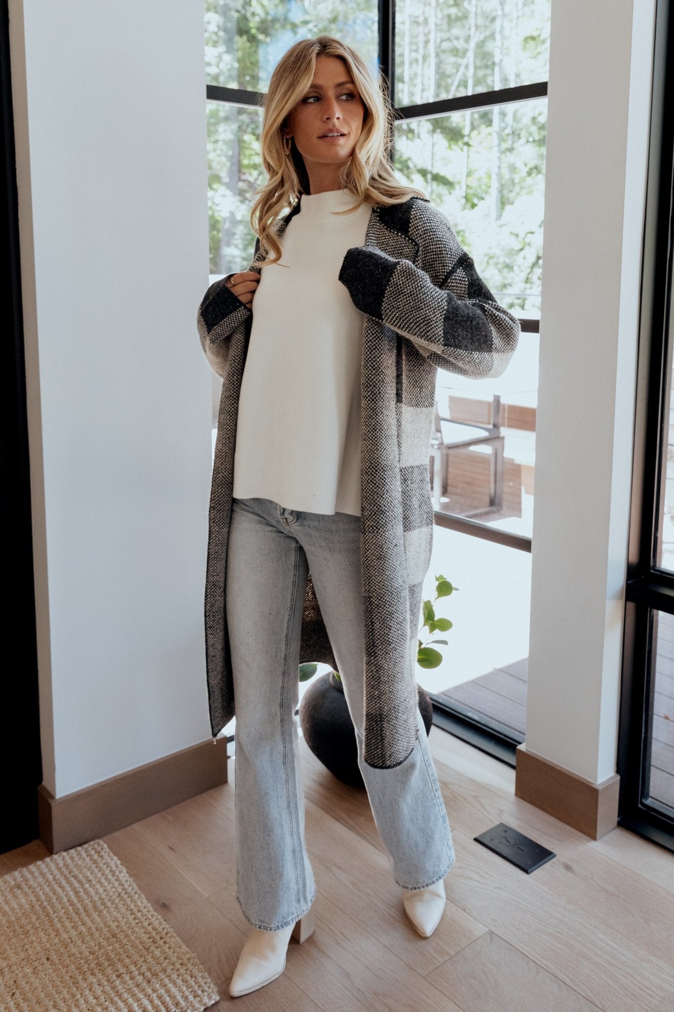 Toronto Cardigan | Black + Taupe Discount Hot Sale