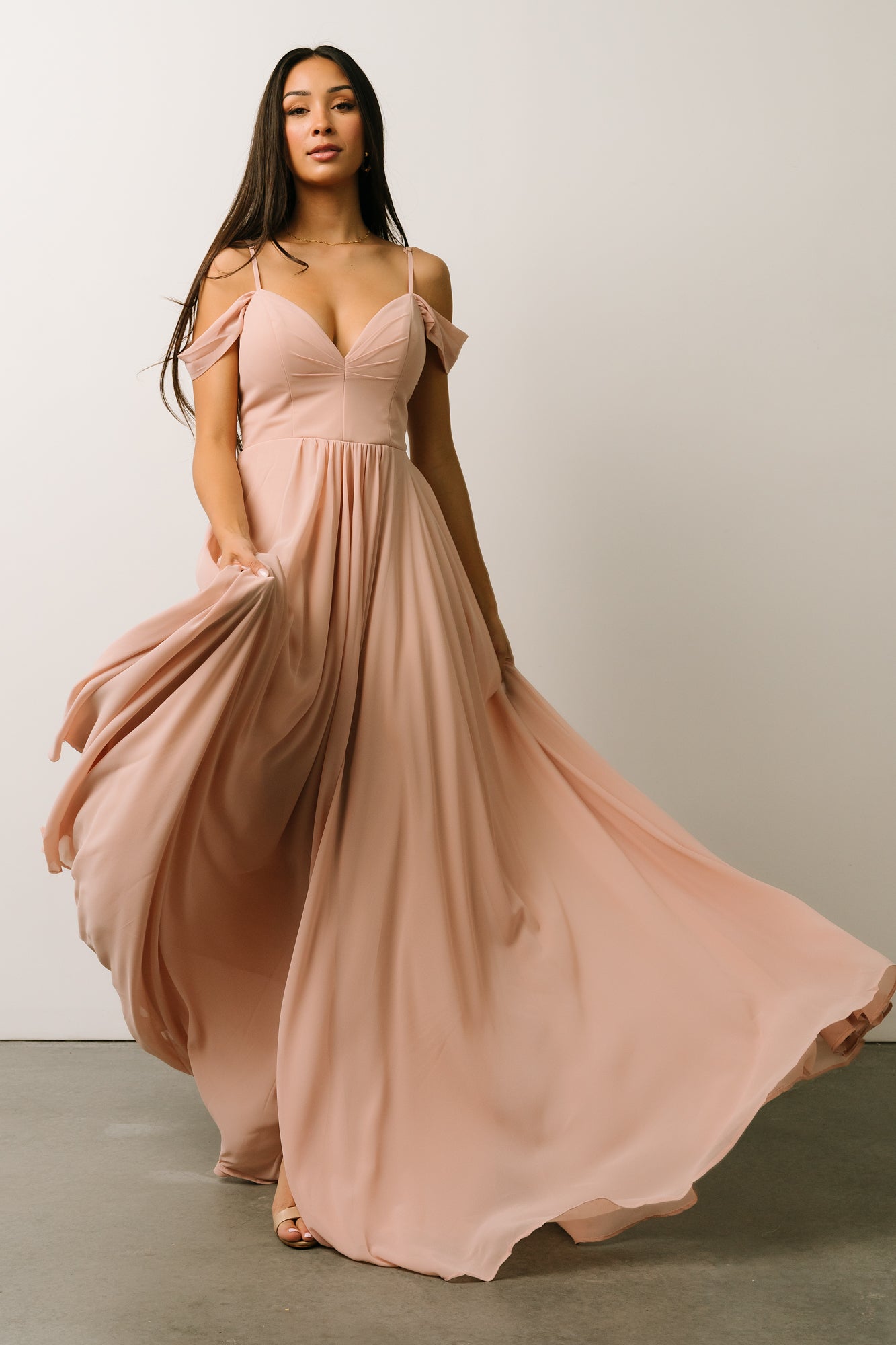 Bianca Lace Maxi Dress | Nude Blush Outlet Cheap Authentic