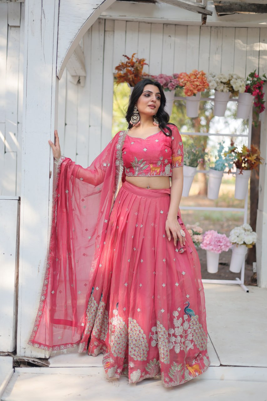 Elegant and Outstanding Embroidered Lehenga Choli Best Seller For Sale