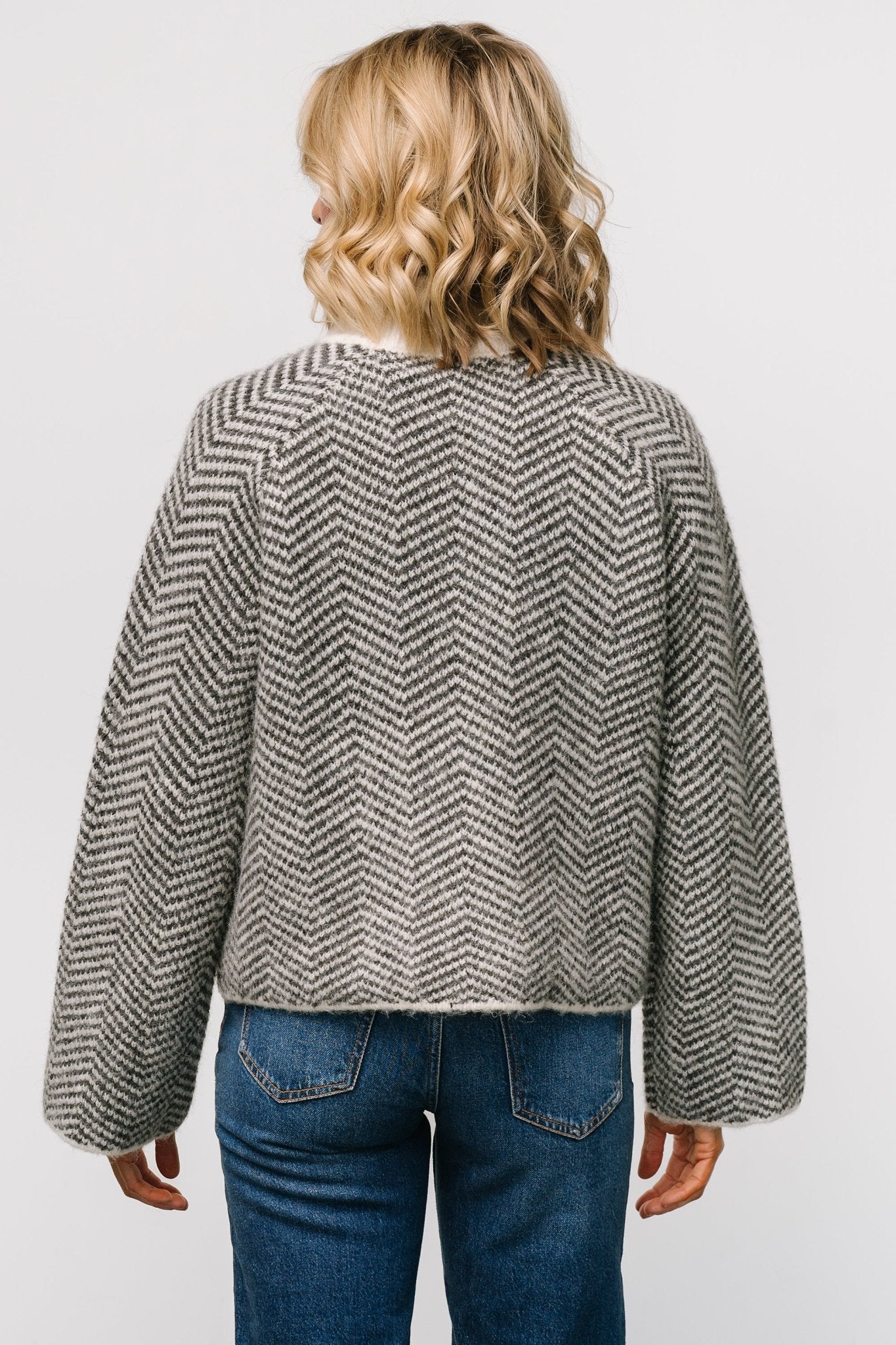 Trisha Knit Sweater | Ivory Stripe Choice Online