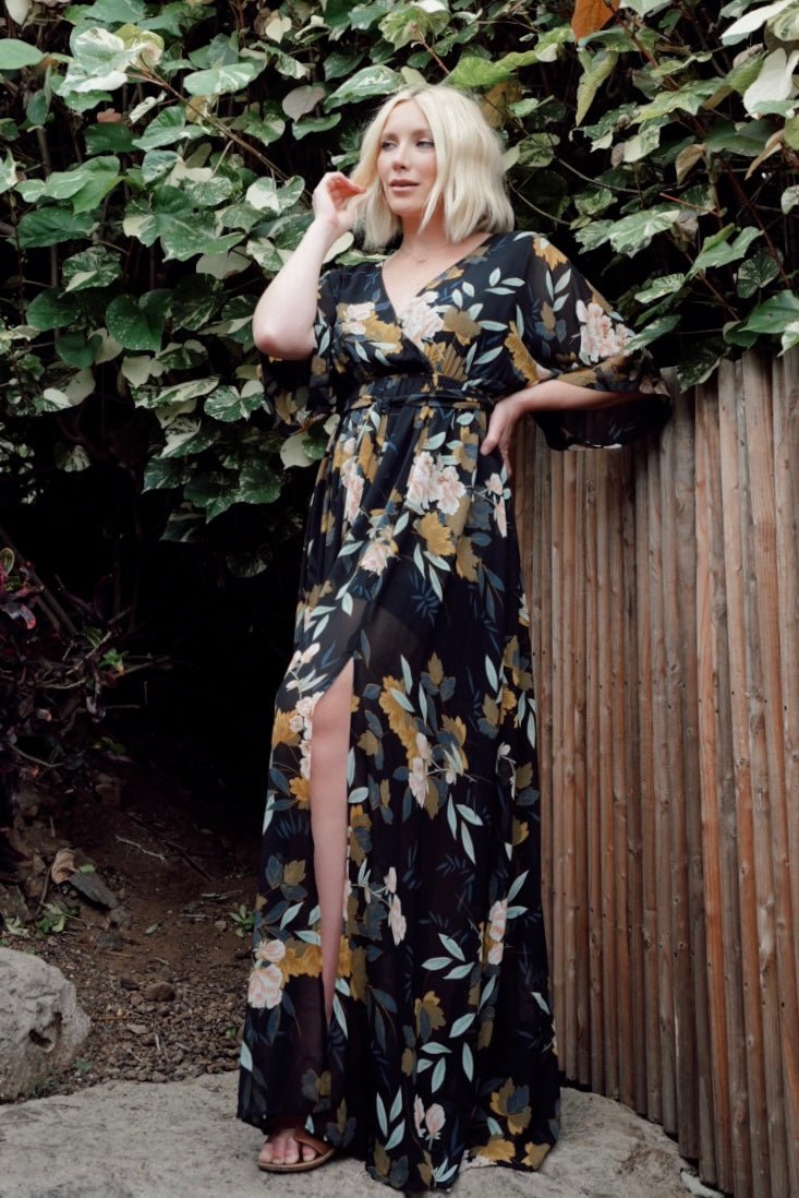 Kia Kimono Maxi Dress | Midnight Floral Online