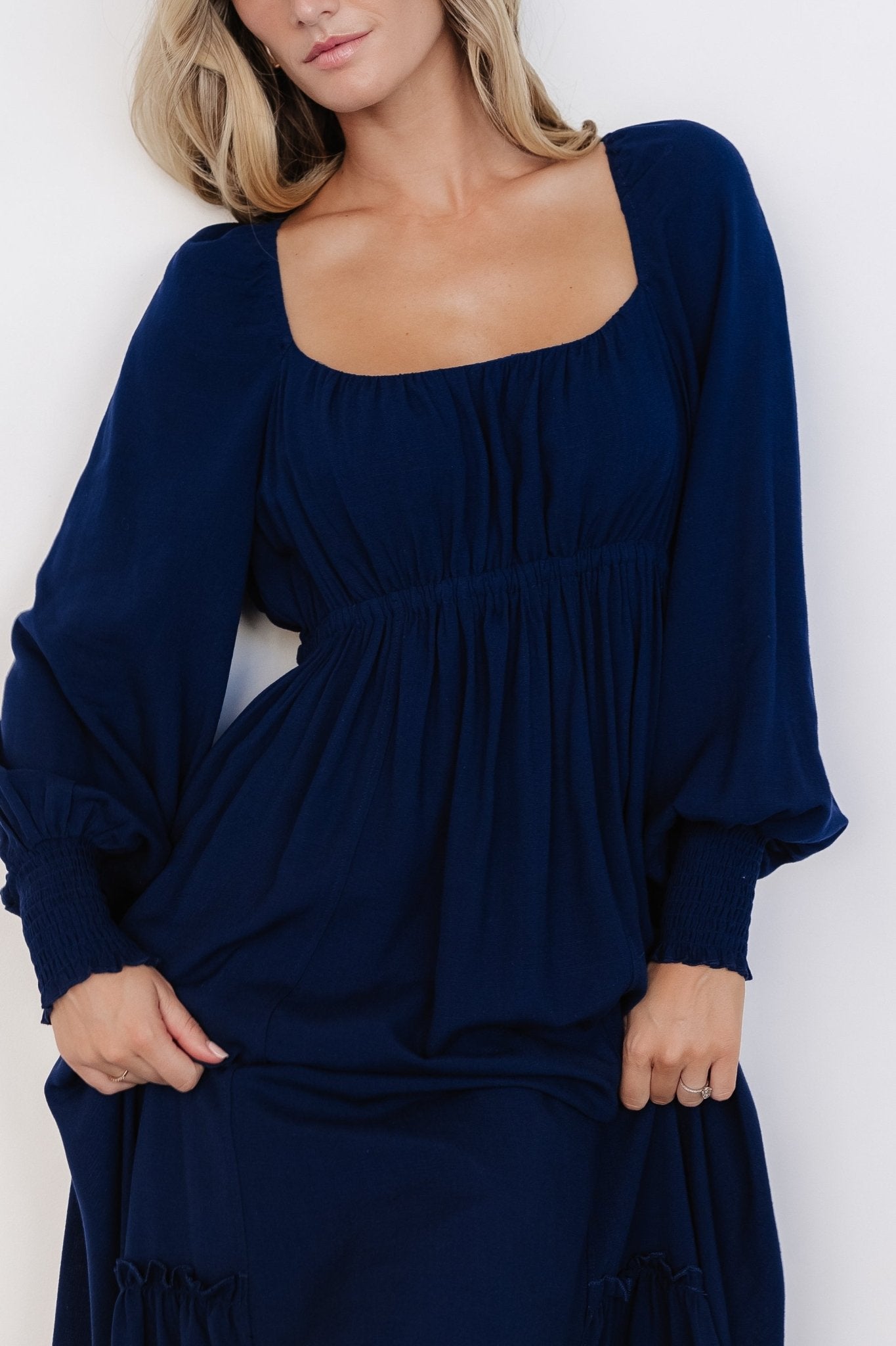 Vienna Long Sleeve Dress | Navy Supply