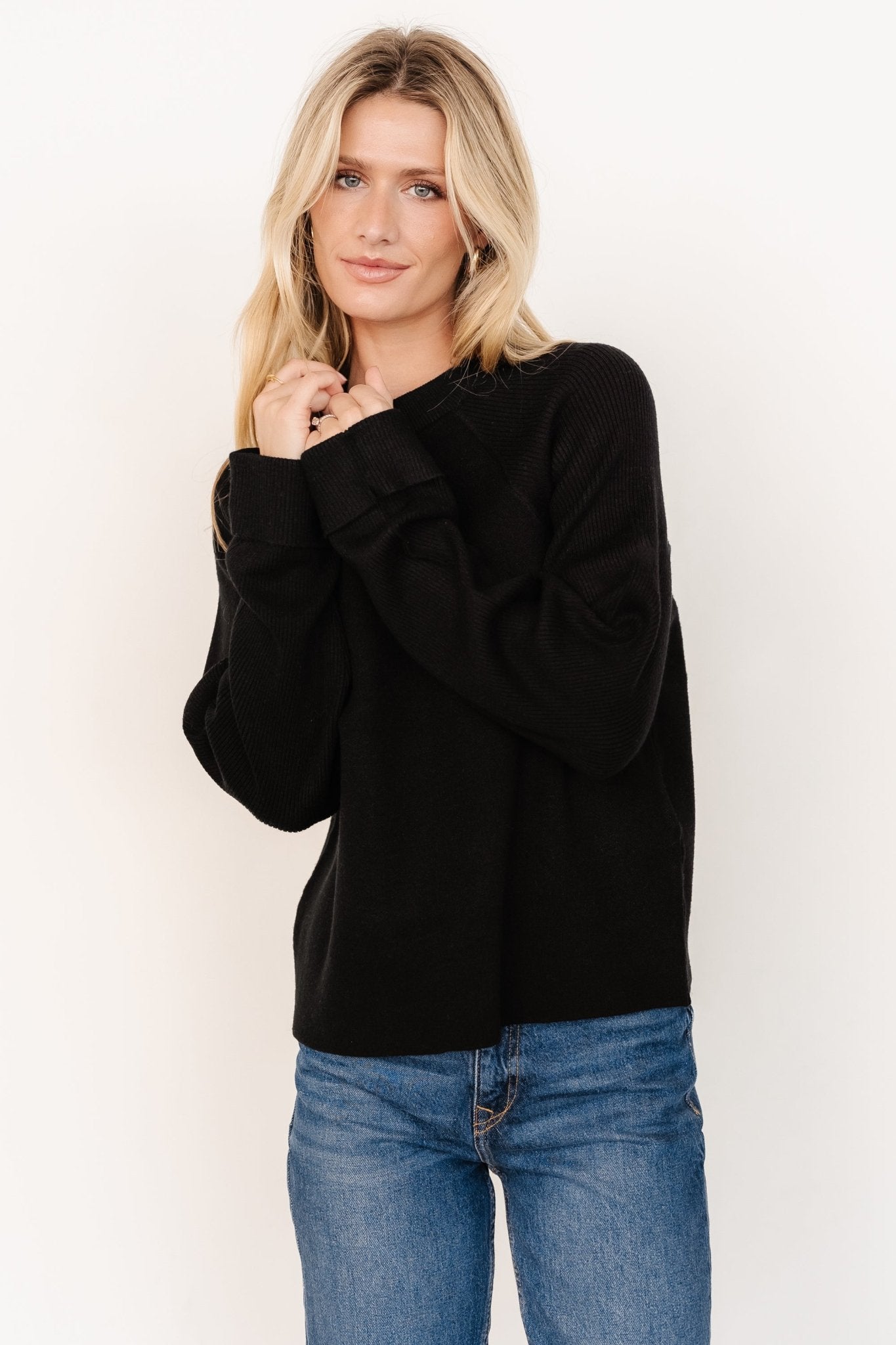 Helena Knit Sweater | Black Cheap For Nice