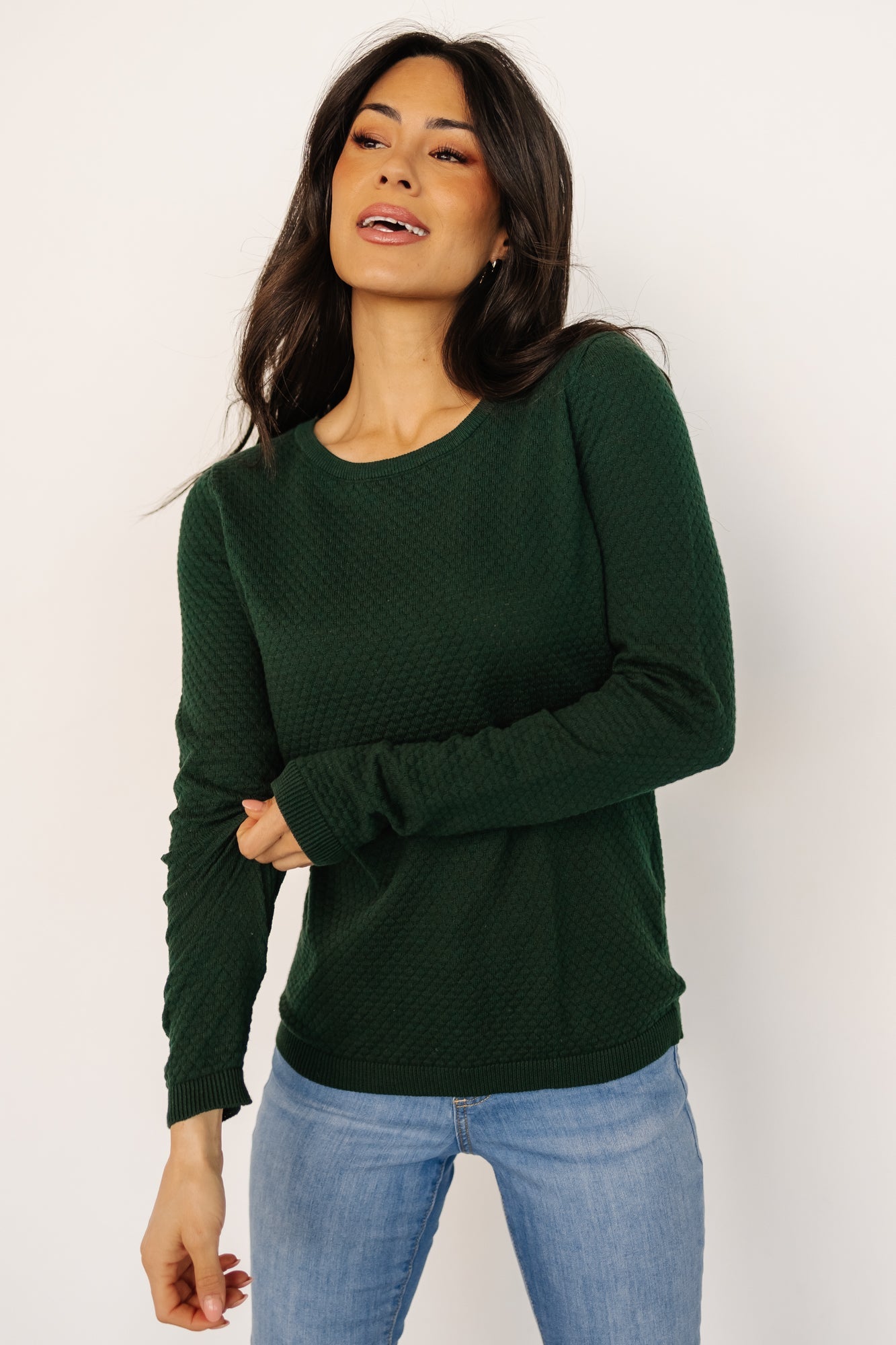 Debbie Knit Top | Dark Green Clearance Visit New