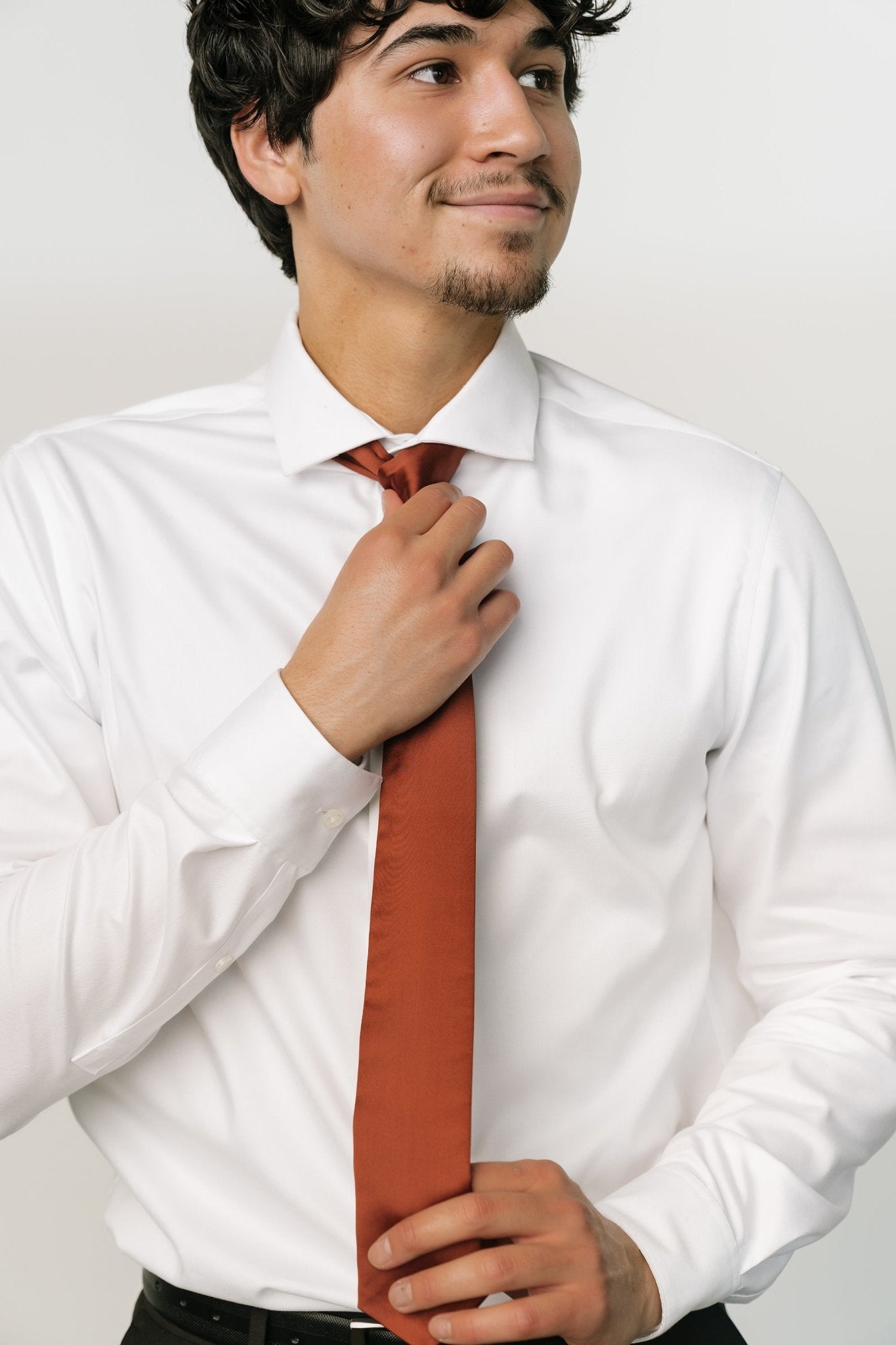 Classic Satin Tie | Cinnamon Cheap Sale 100% Authentic