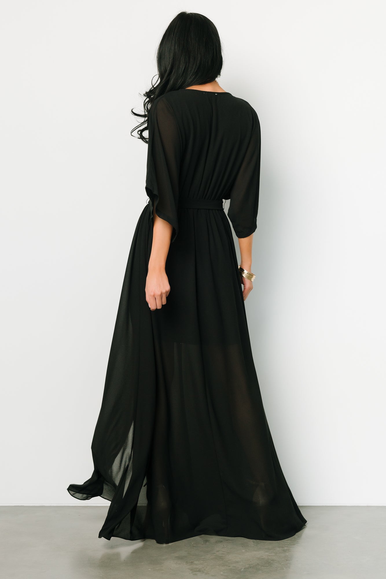 Kia Kimono Maxi Dress | Black Cheap Geniue Stockist