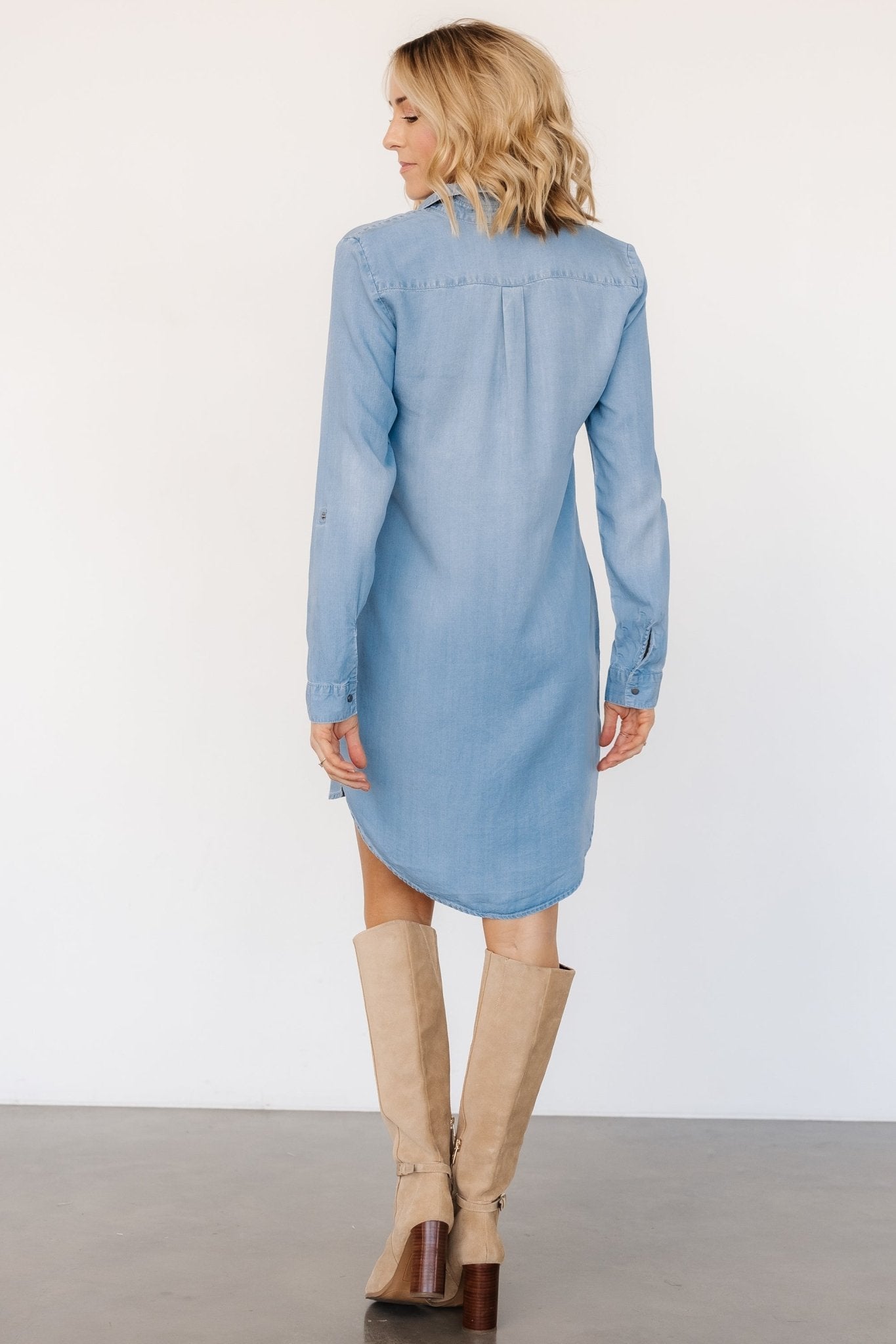 Shania Shirt Dress | Chambray Inexpensive Cheap Online