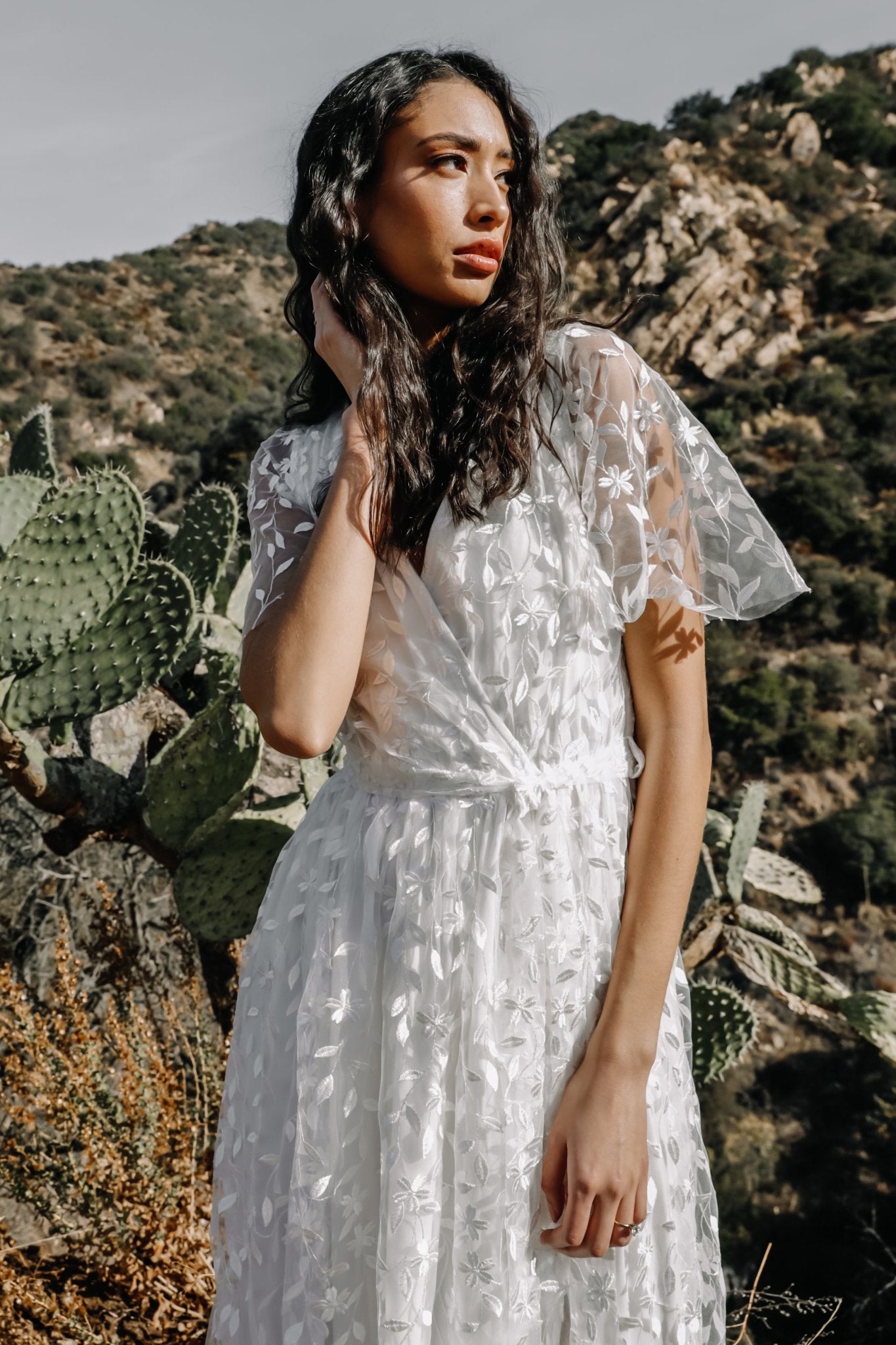 Marseille Embossed Maxi Dress | White Online Shop From China