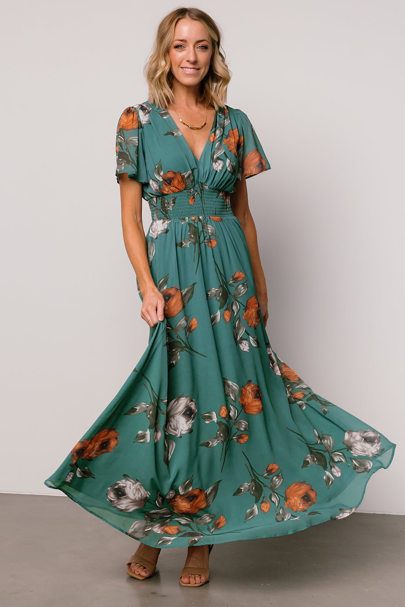 Birdie Maxi Dress | Eucalyptus Floral Collections Cheap Online