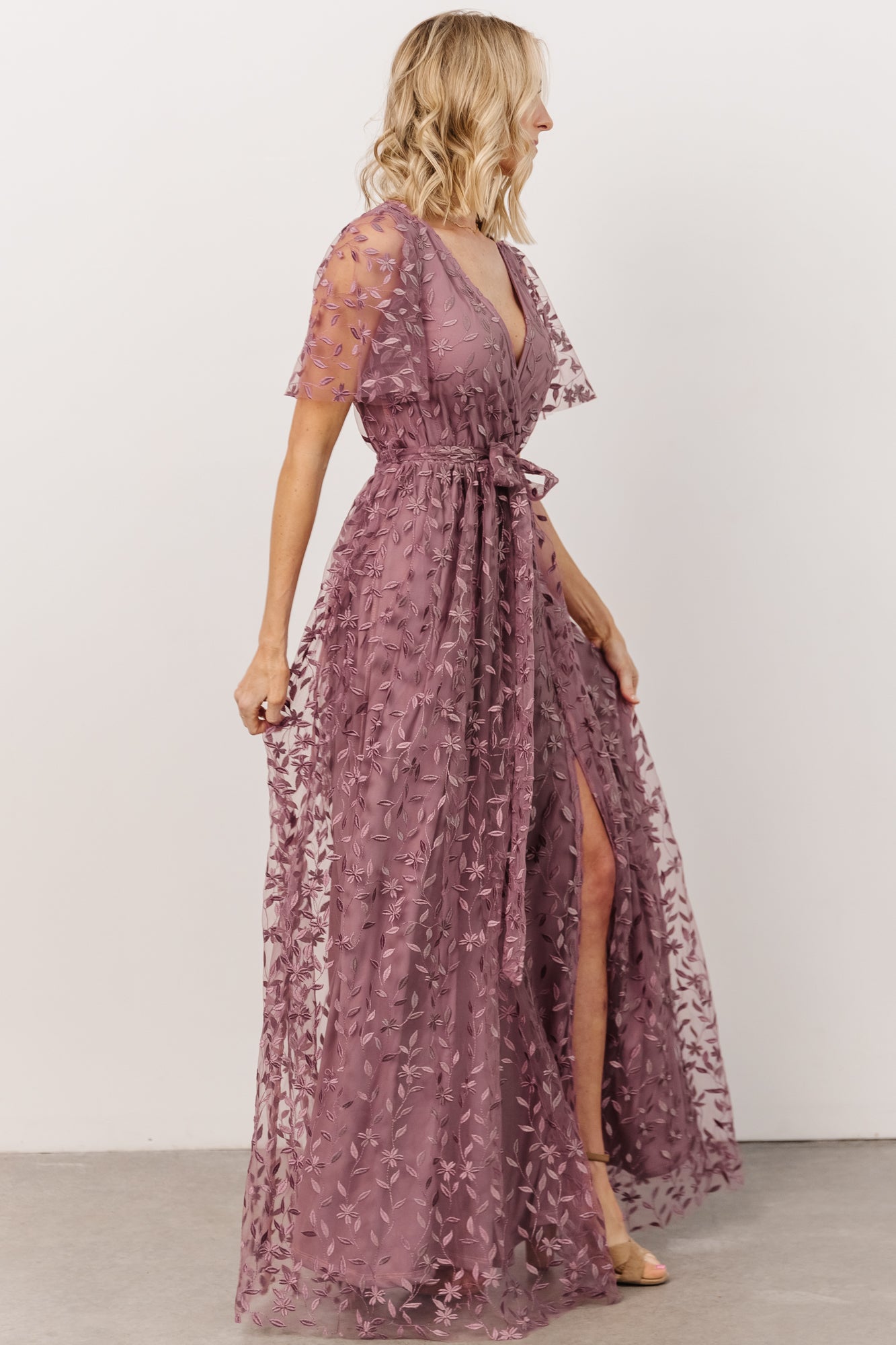 Marseille Embossed Maxi Dress | Lavender Outlet Best Pices