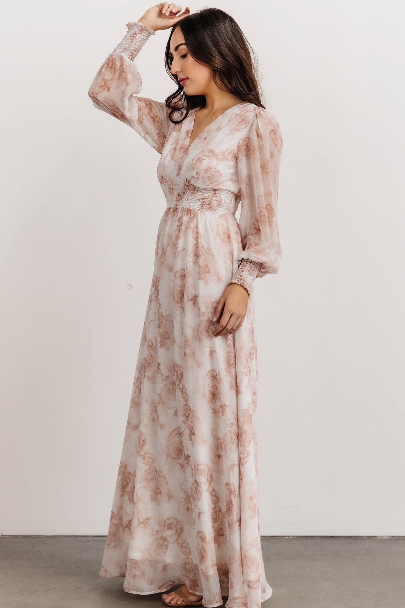 Olivia Maxi Dress | Pink Floral Discount Recommend