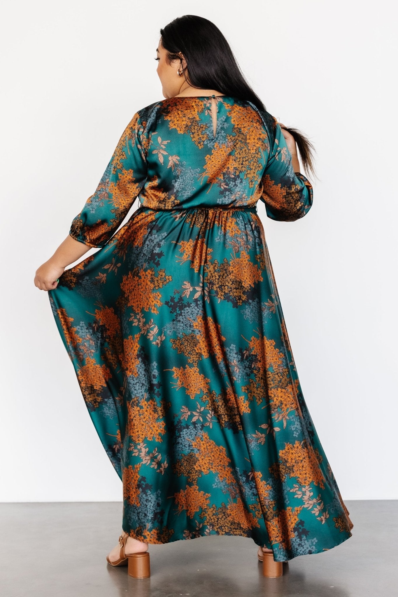 Paula Satin Maxi Dress | Jade Multi Store Sale Online