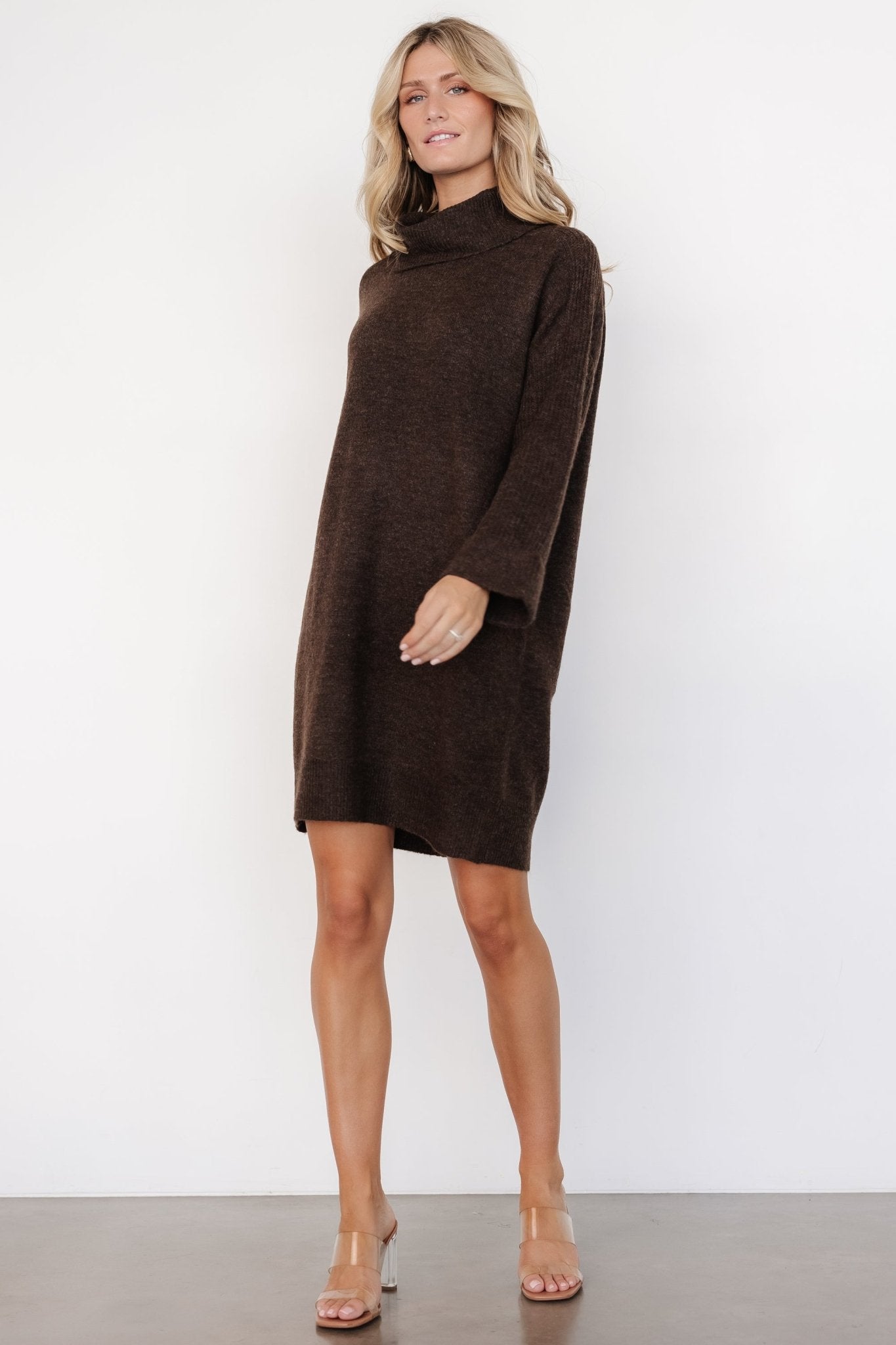 Amy Sweater Dress | Dark Brown Affordable Sale Online