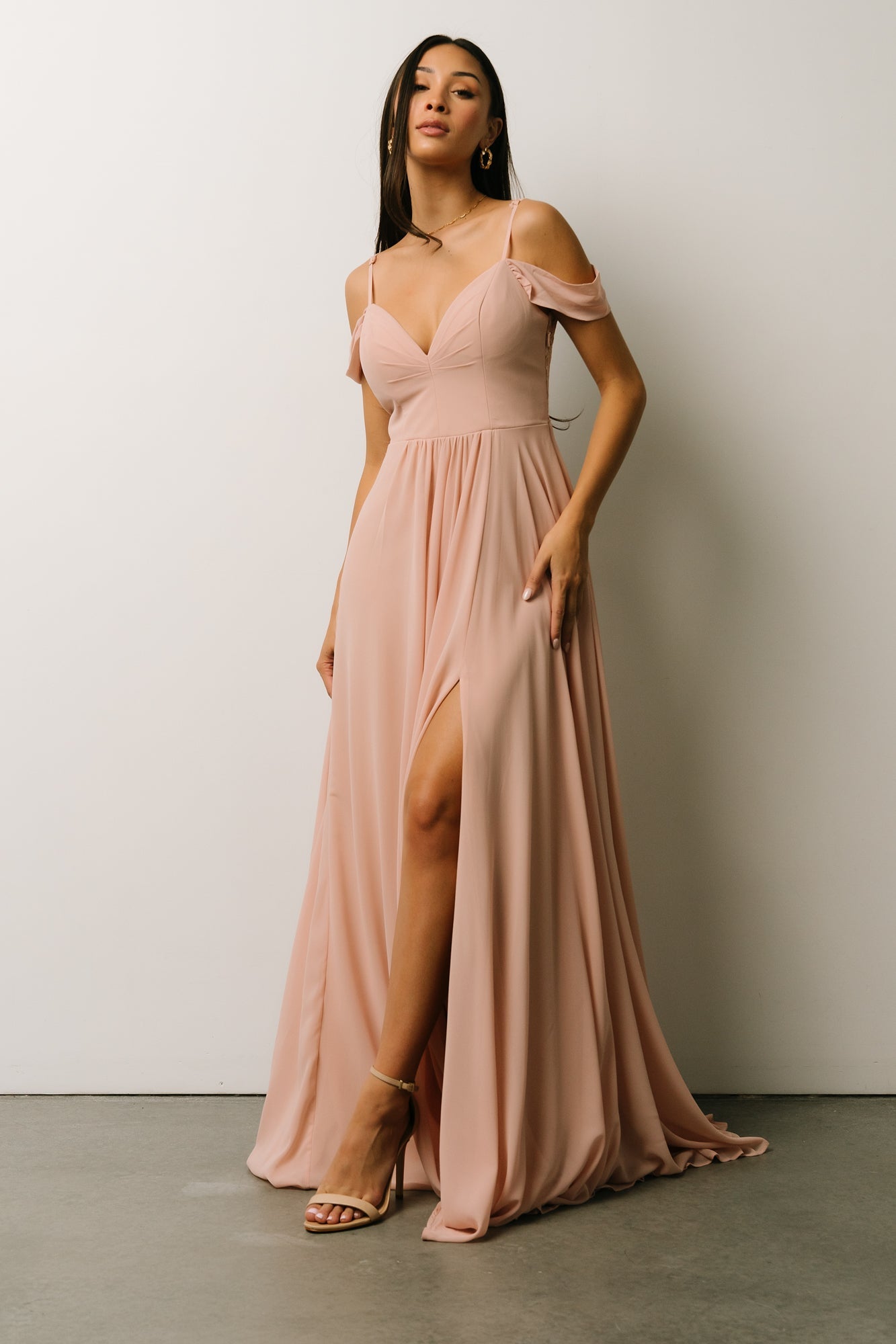 Bianca Lace Maxi Dress | Nude Blush Outlet Cheap Authentic