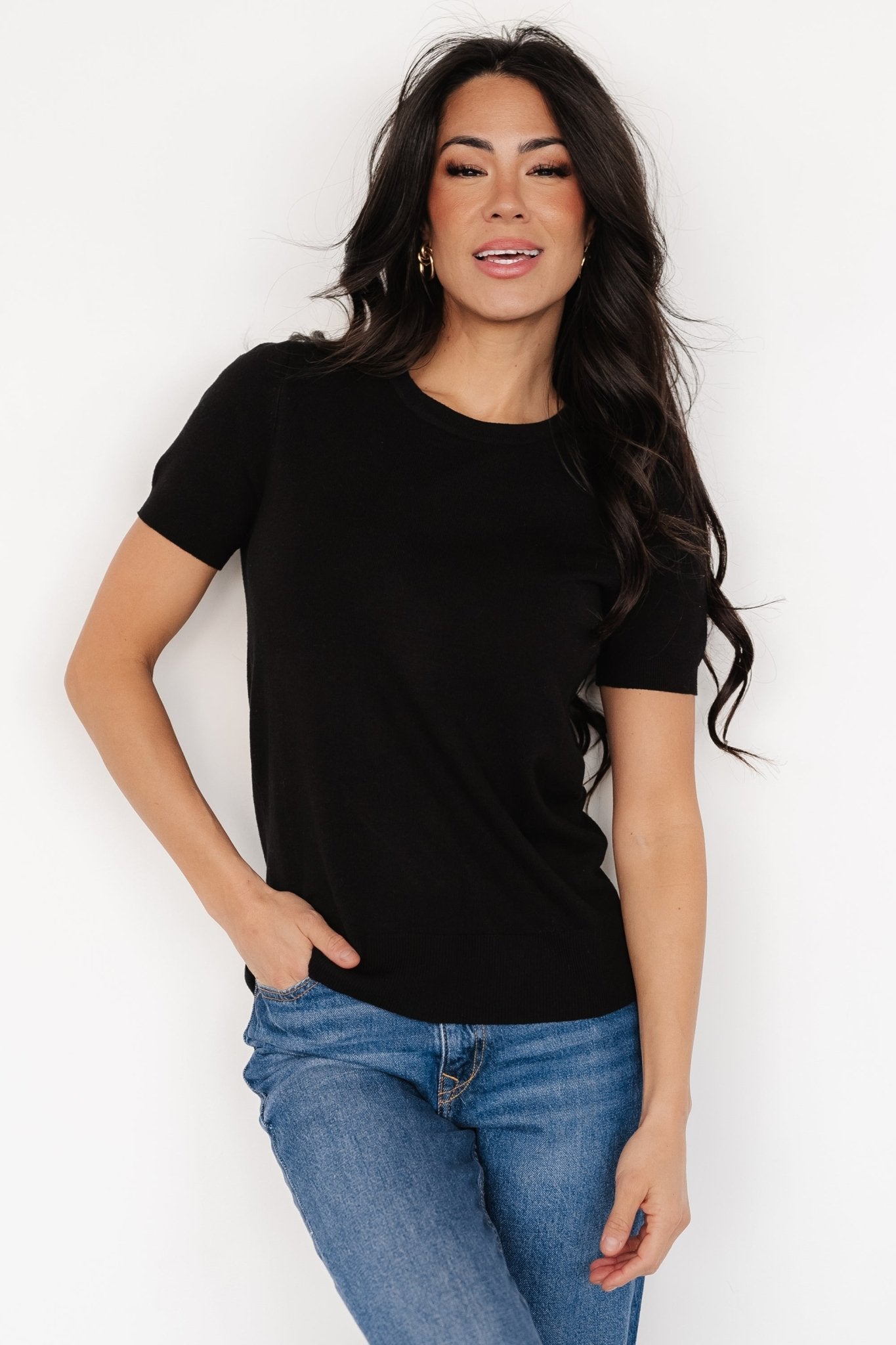 Hannah Knit Top | Black Official Cheap Online