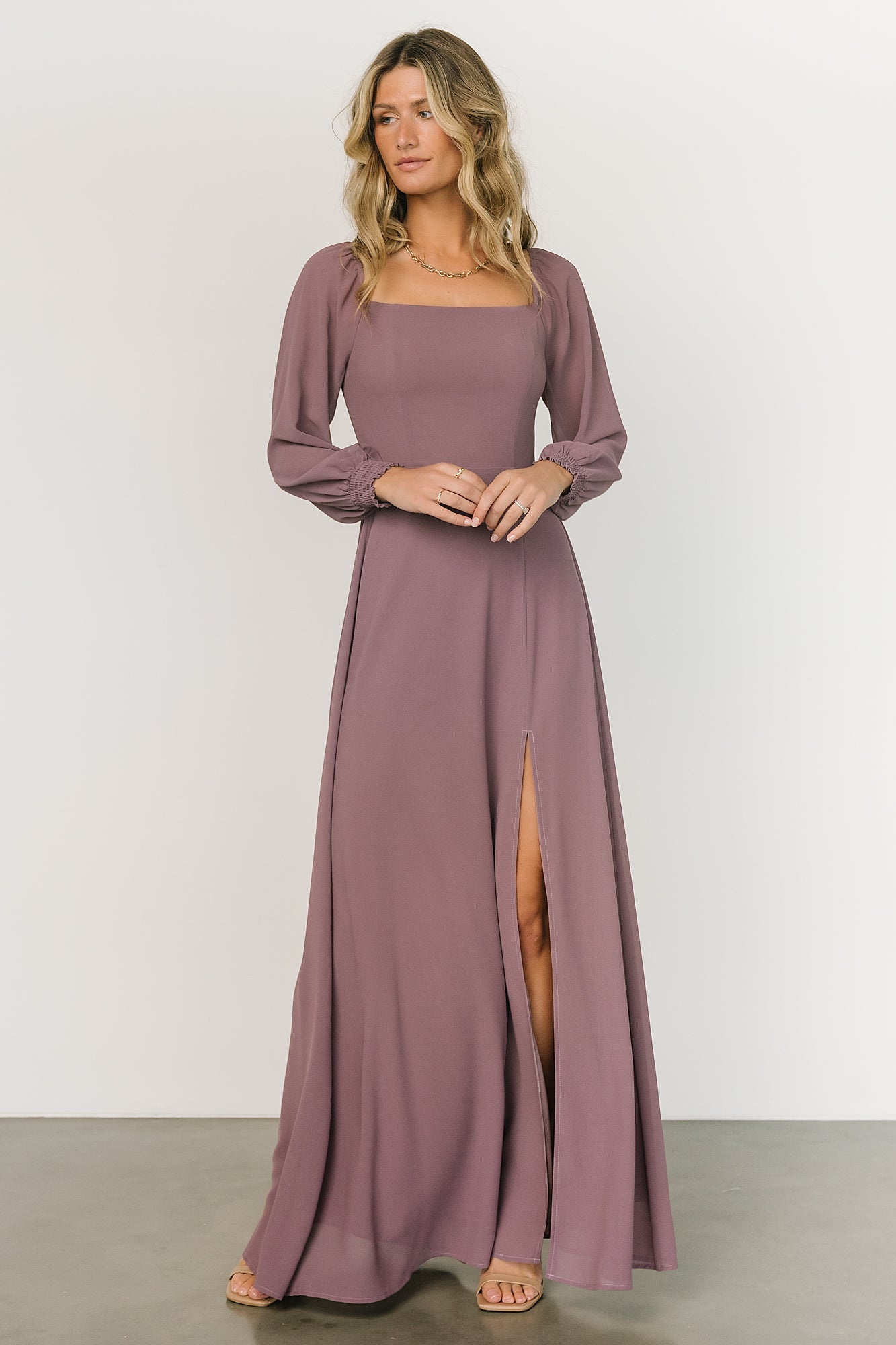 Giselle Maxi Dress | Vintage Plum Cheap Brand New Unisex