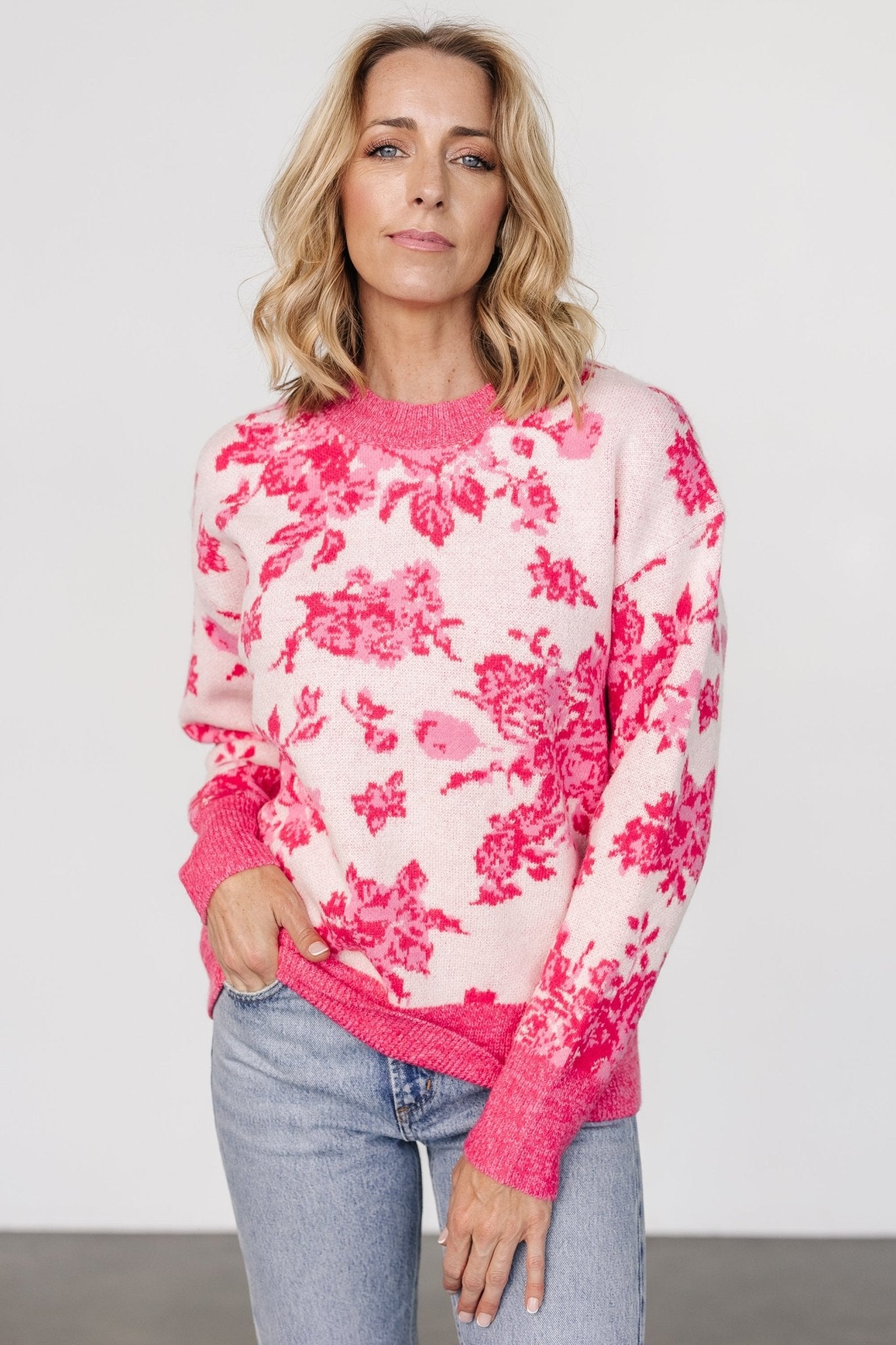 Legend Sweater | Pink Print How Much Sale Online