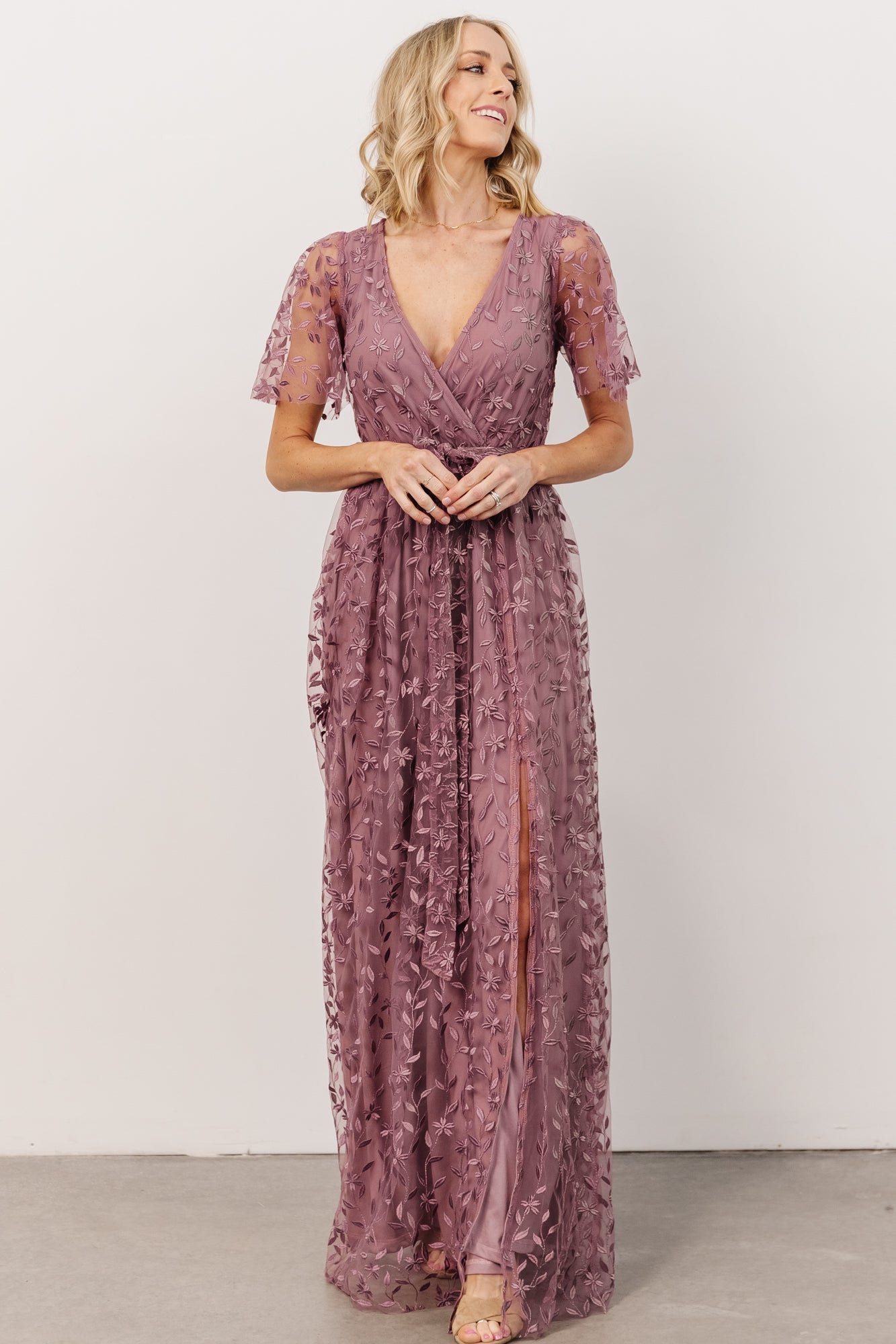 Marseille Embossed Maxi Dress | Lavender Outlet Best Pices