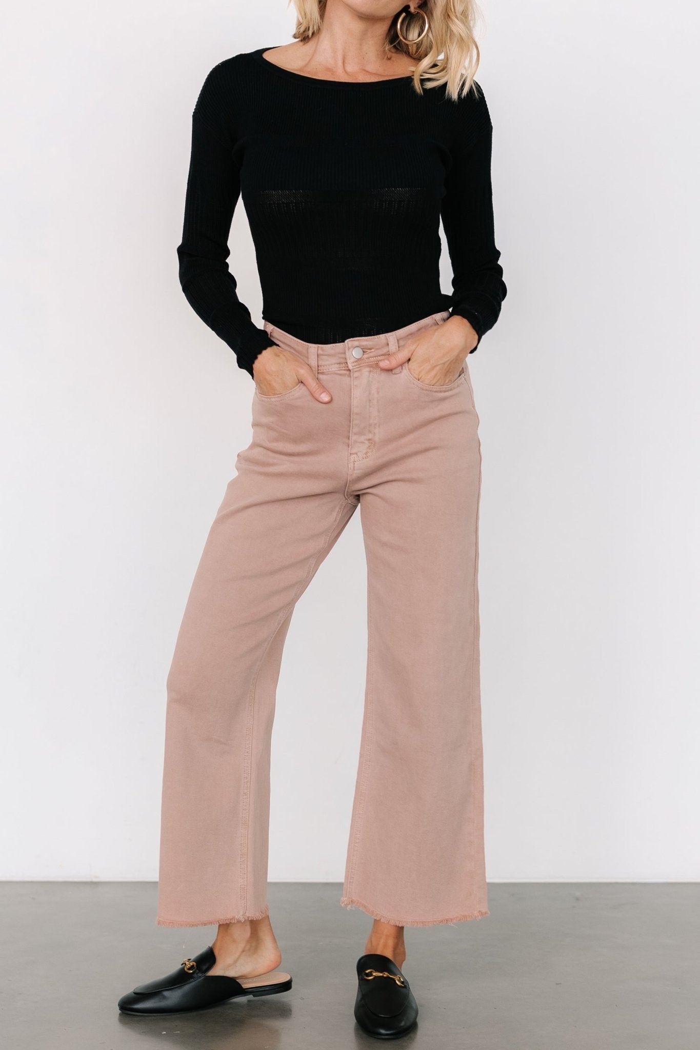 Spence Denim Pants | Dusty Rose Outlet Manchester Great Sale