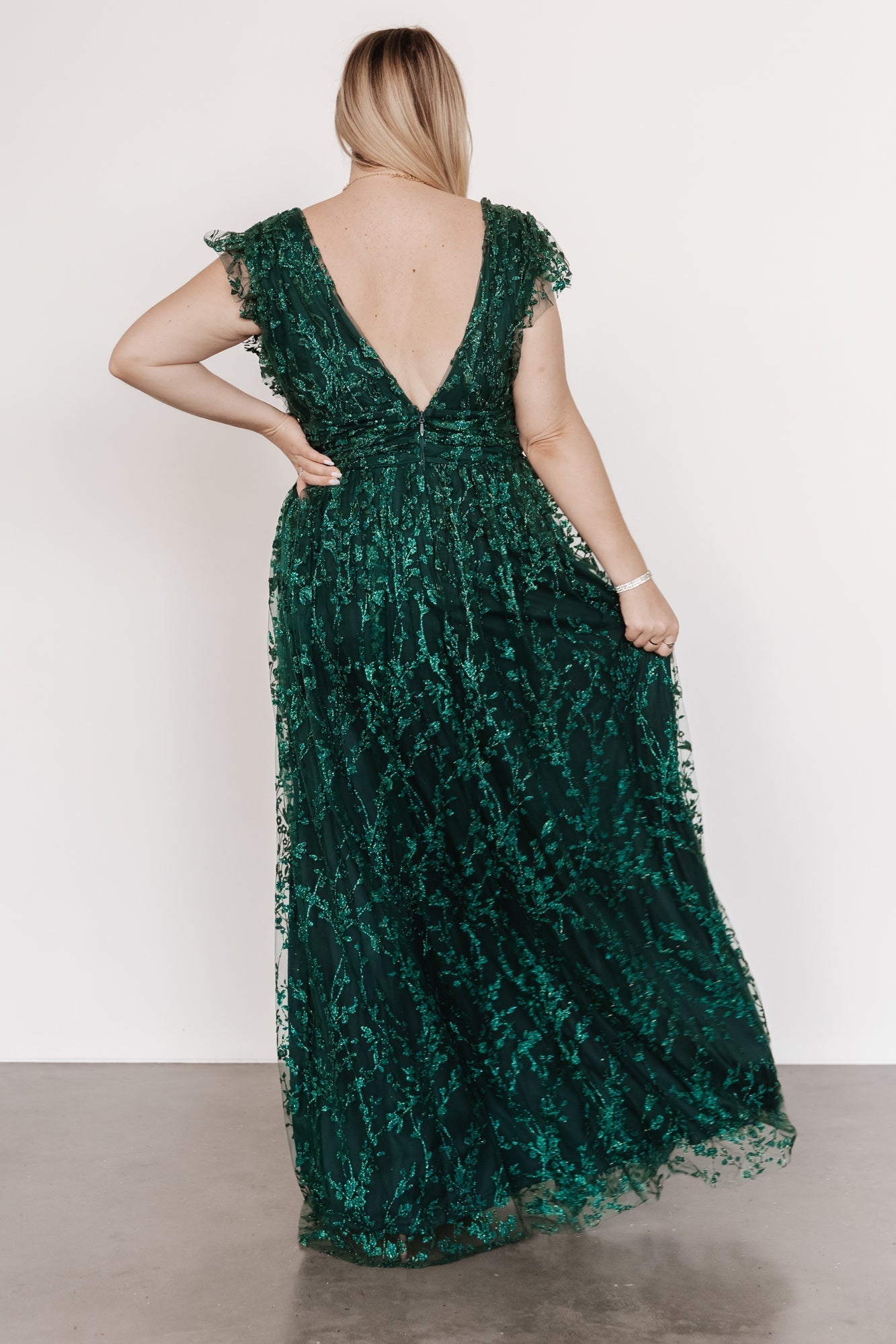 Arlene Shimmer Gown | Emerald Fashion Style For Sale