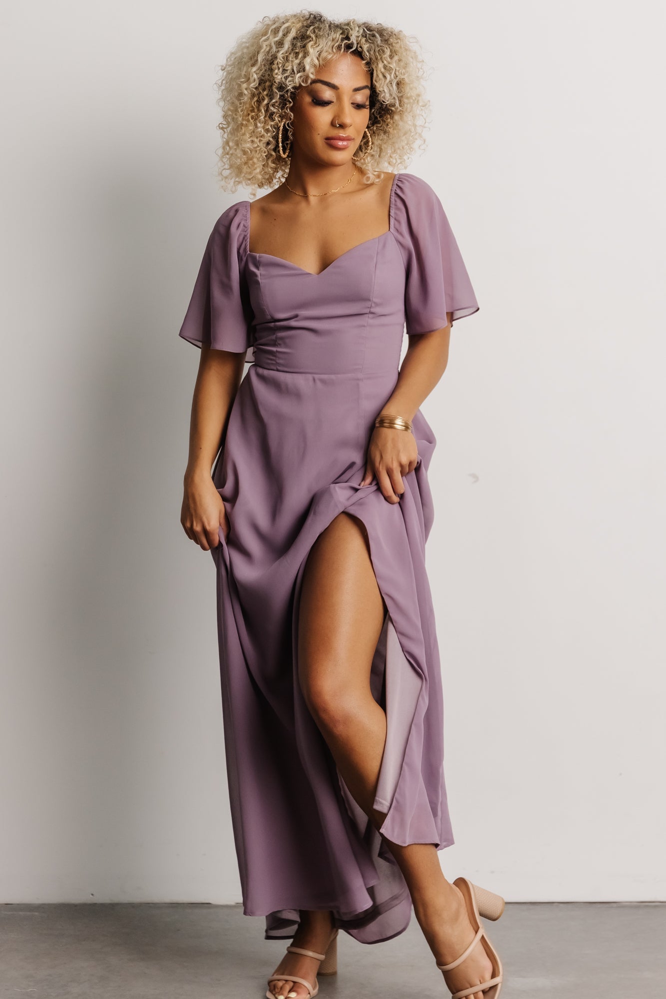 Sierra Sweetheart Maxi Dress | Lilac Enjoy For Sale