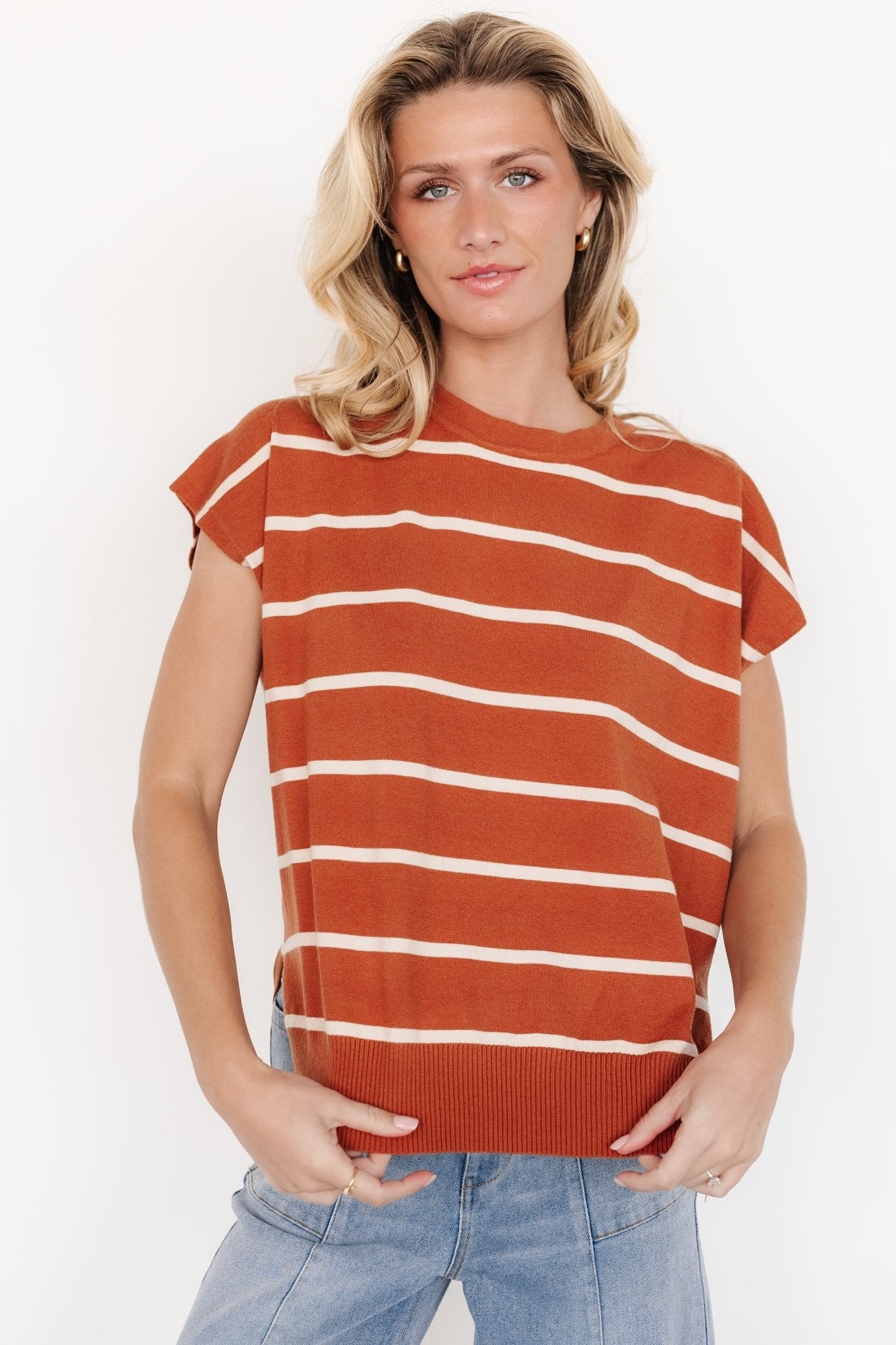 Ada Dolman Top | Sandstone + Natural Discount In China