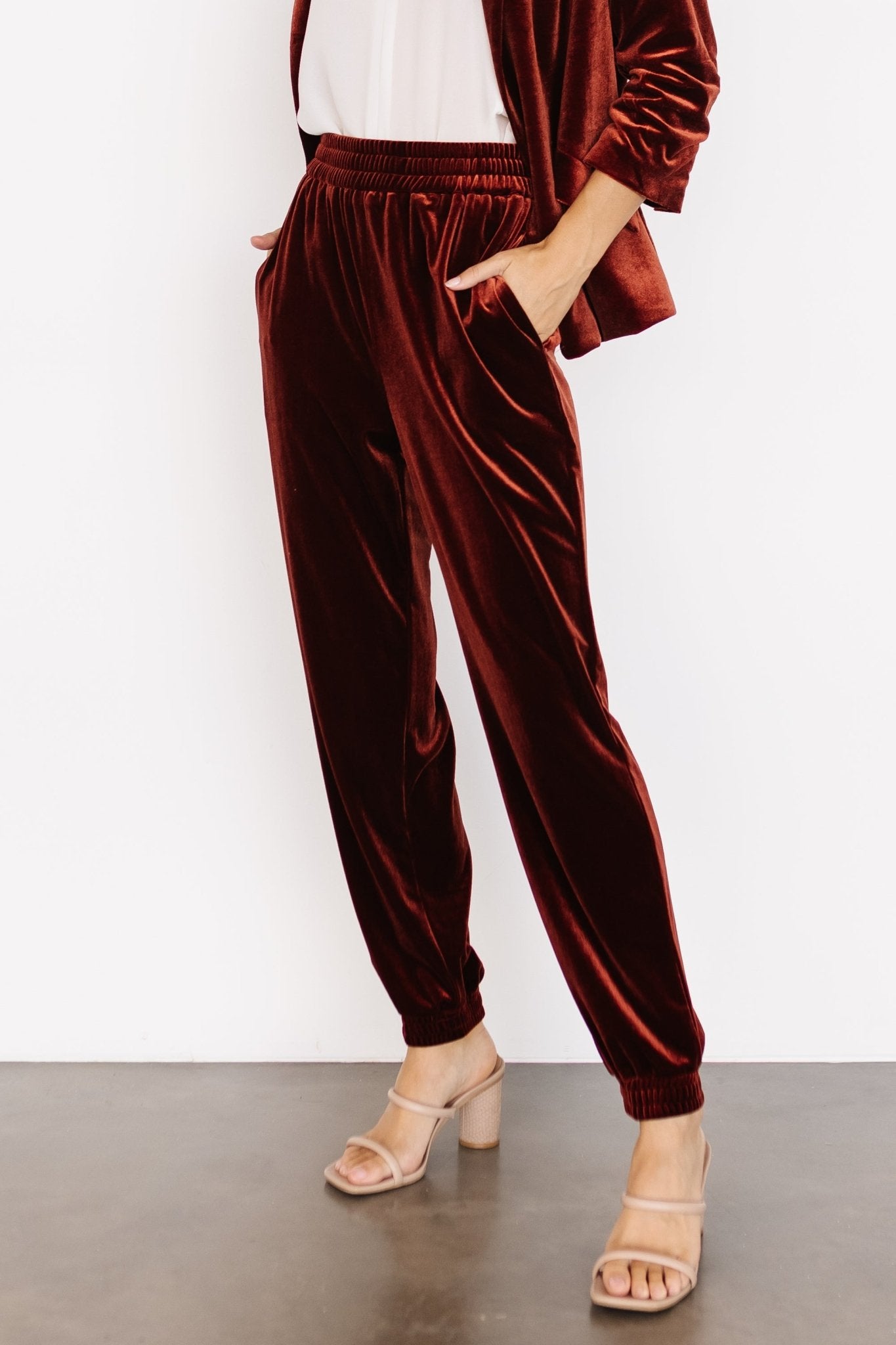 Archie Velvet Jogger Pants | Cinnamon Clearance Pick A Best