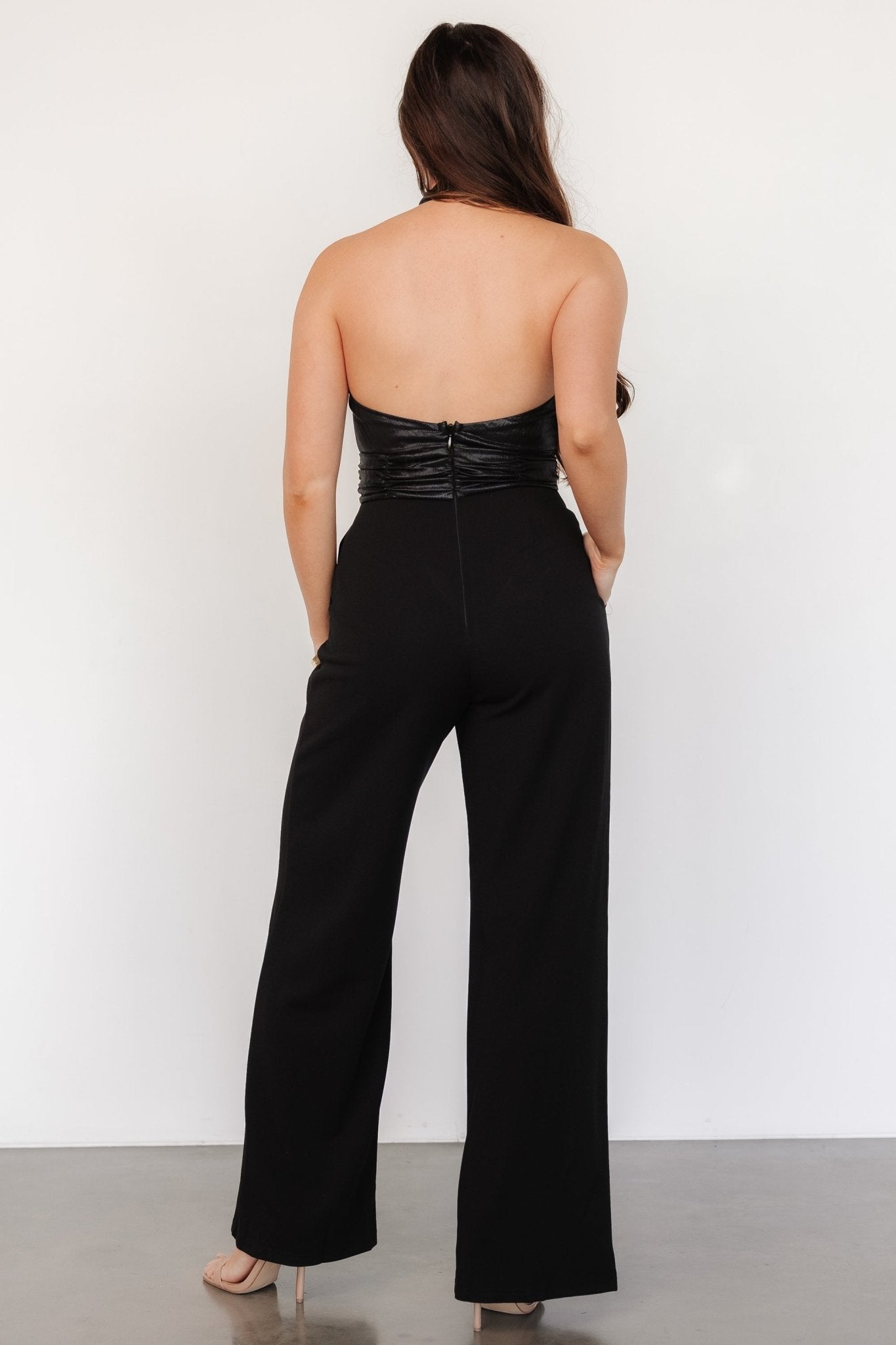 Reign Halter Jumpsuit | Black Discount Wholesale