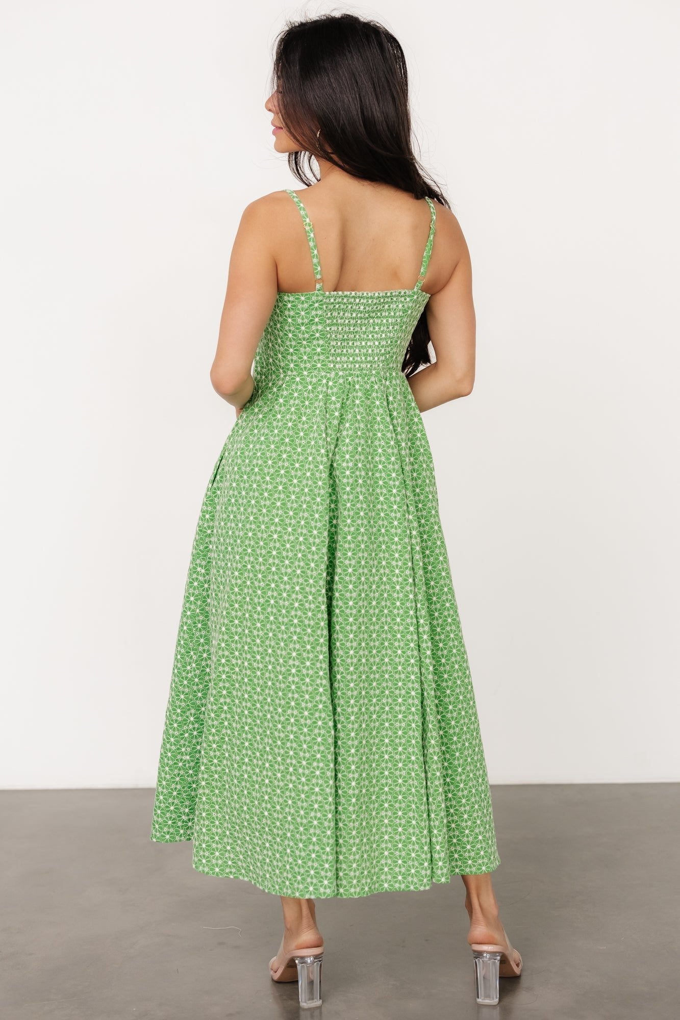 Gracelyn Embroidered Sweetheart Dress | Green Floral Cheap Sale Low Pice Fee Shipping