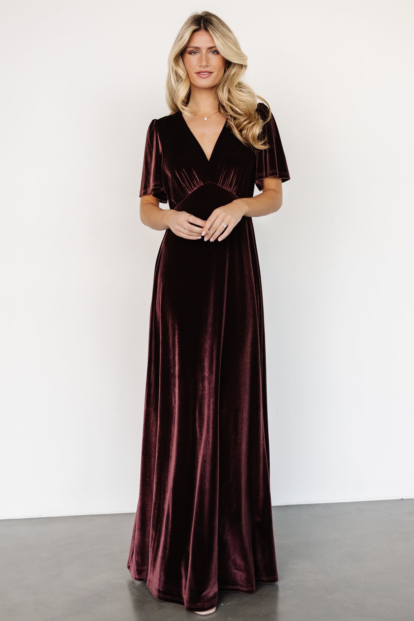 Vivian Velvet Maxi Dress | Clove Authentic For Sale