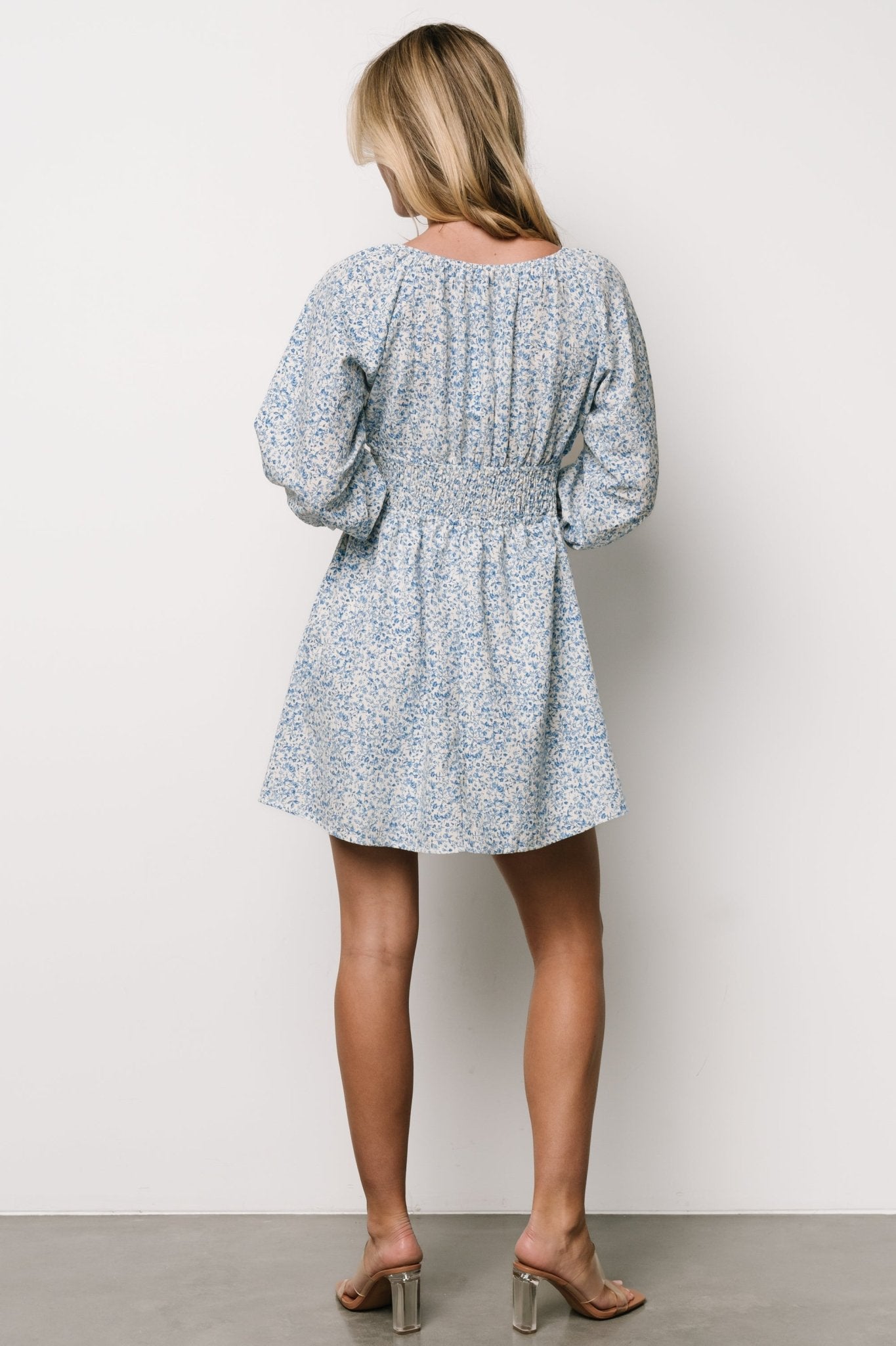 Koa Short Dress | Blue Floral Cheap Sale For Cheap