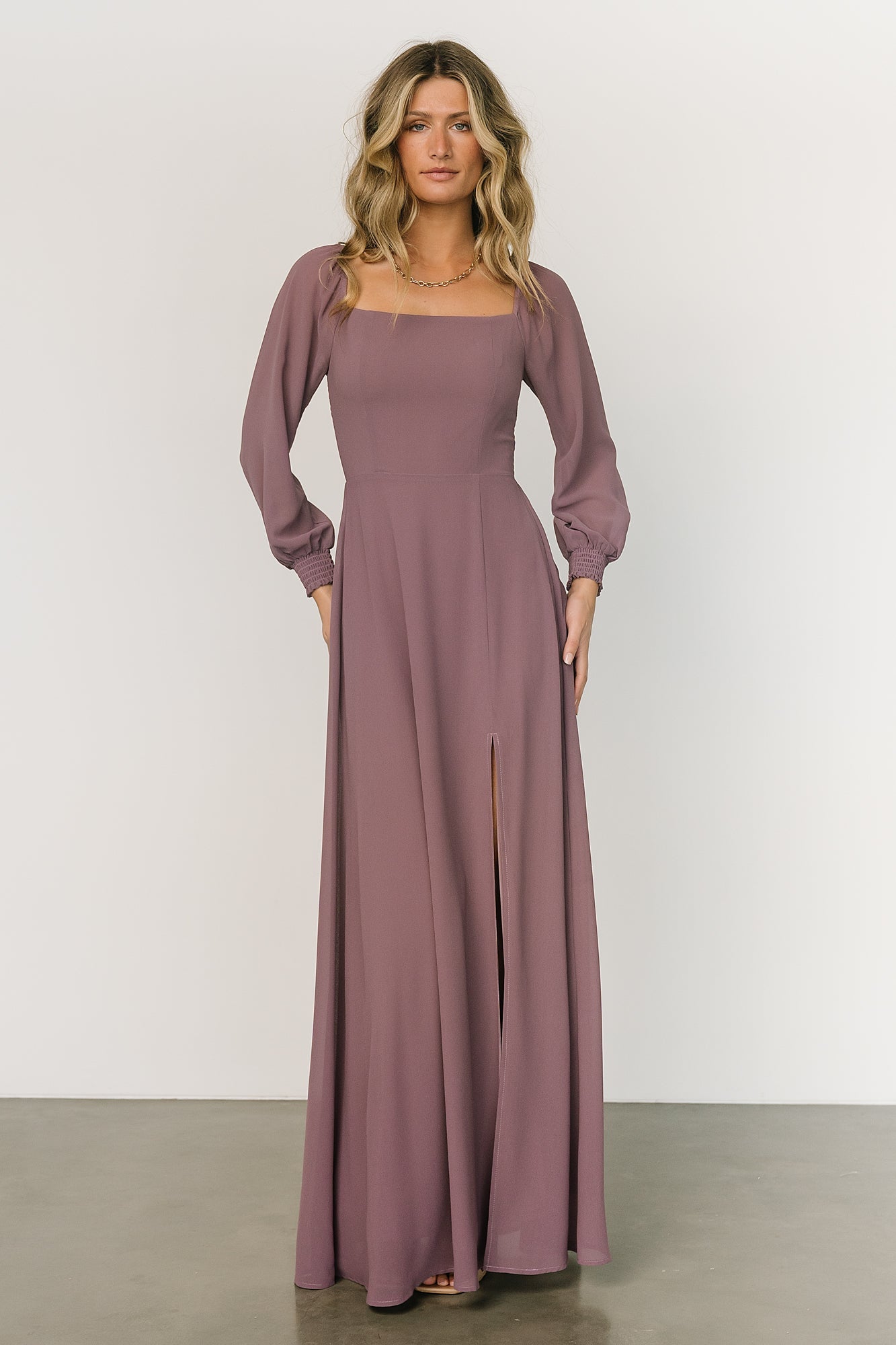 Giselle Maxi Dress | Vintage Plum Cheap Brand New Unisex