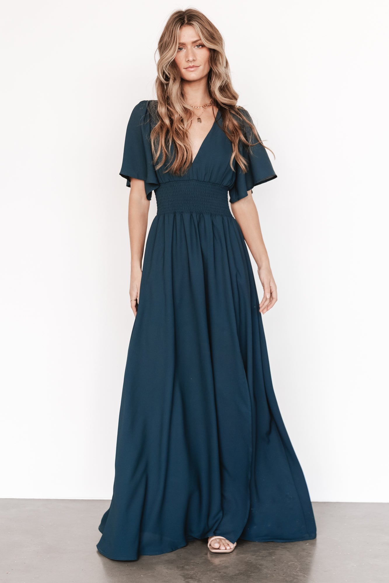 Verona Smocked Maxi Dress | Topaz Discount Wiki