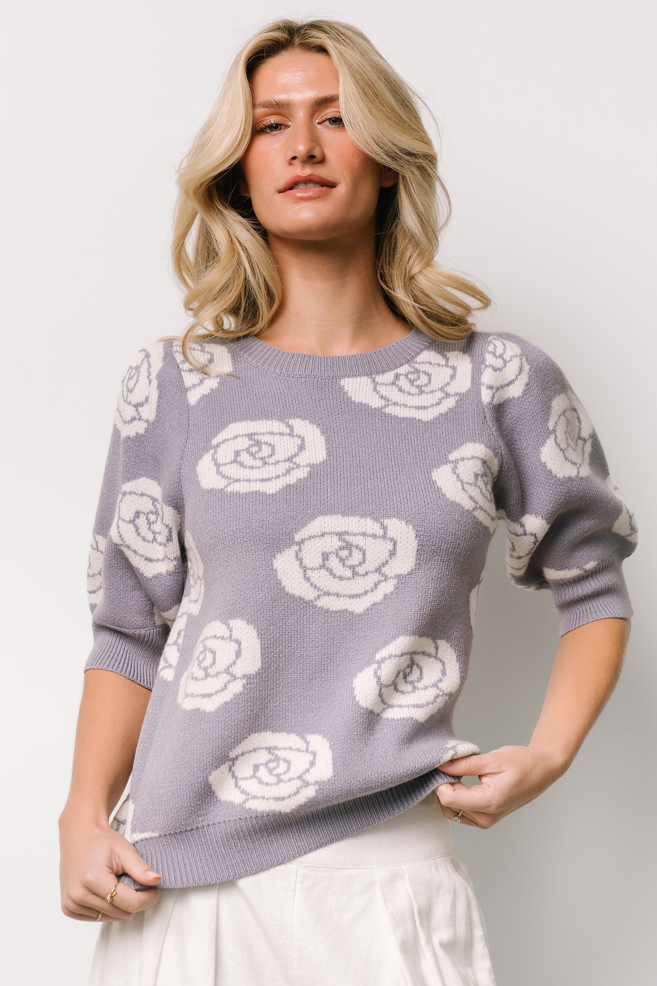 Belle Sweater Top | Dusty Lavender Wiki Cheap Online