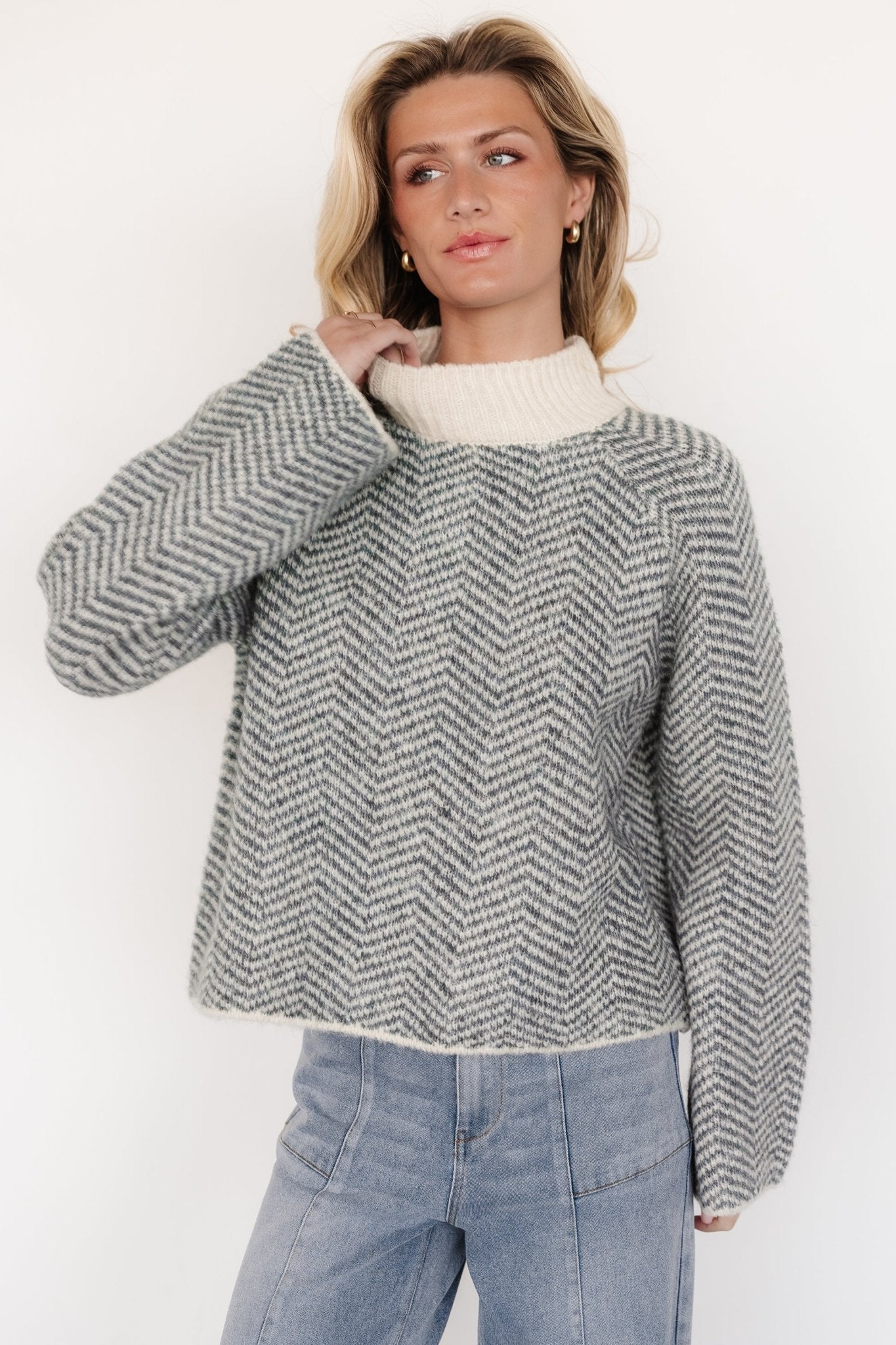 Trisha Knit Sweater | Balsam Stripe Sale Huge Surprise