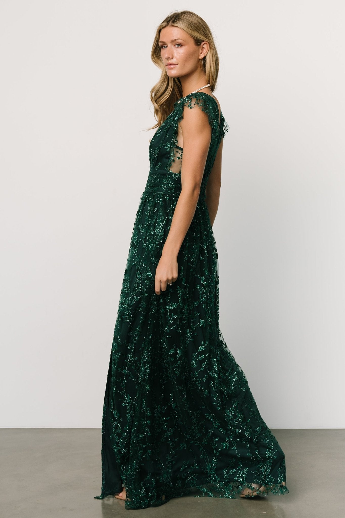 Arlene Shimmer Gown | Emerald Fashion Style For Sale