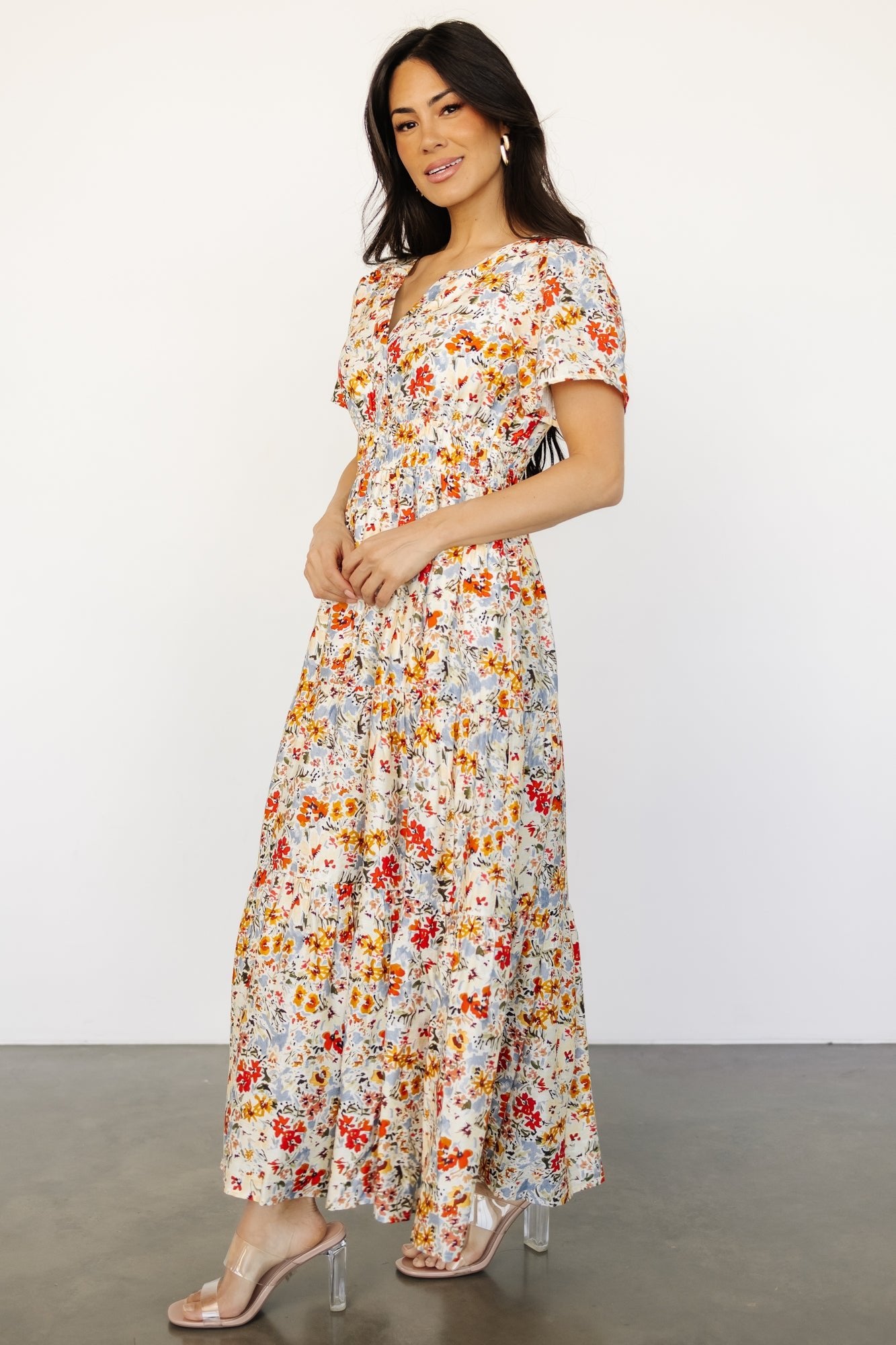 Claudia Maxi Dress | Multi Floral Cheap Fashionable