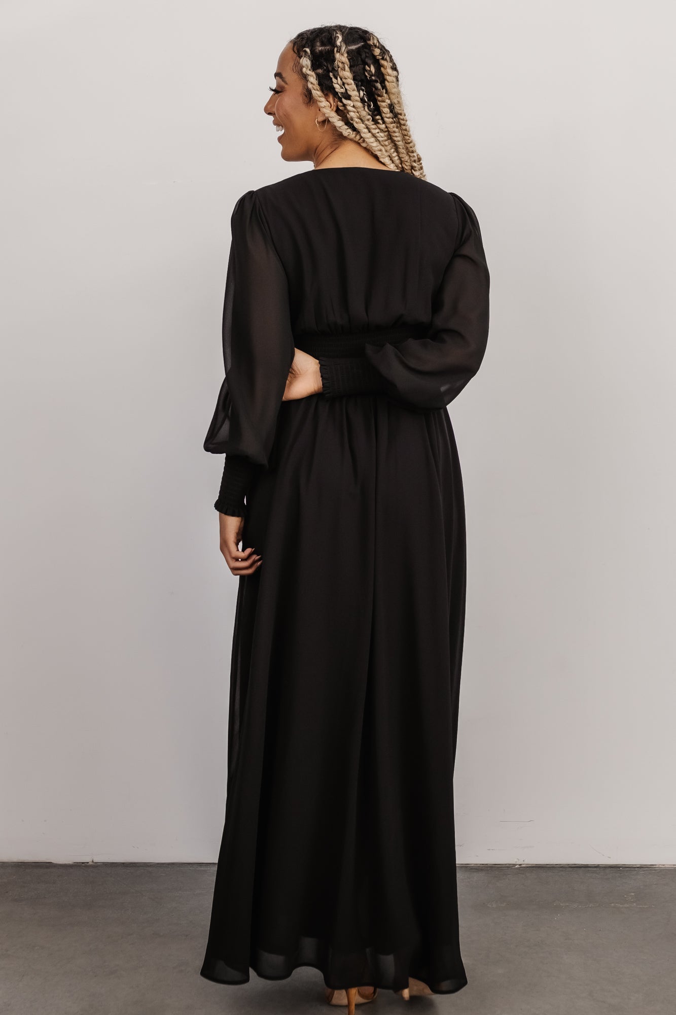 Olivia Maxi Dress | Black Buy Cheap Manchester Great Sale