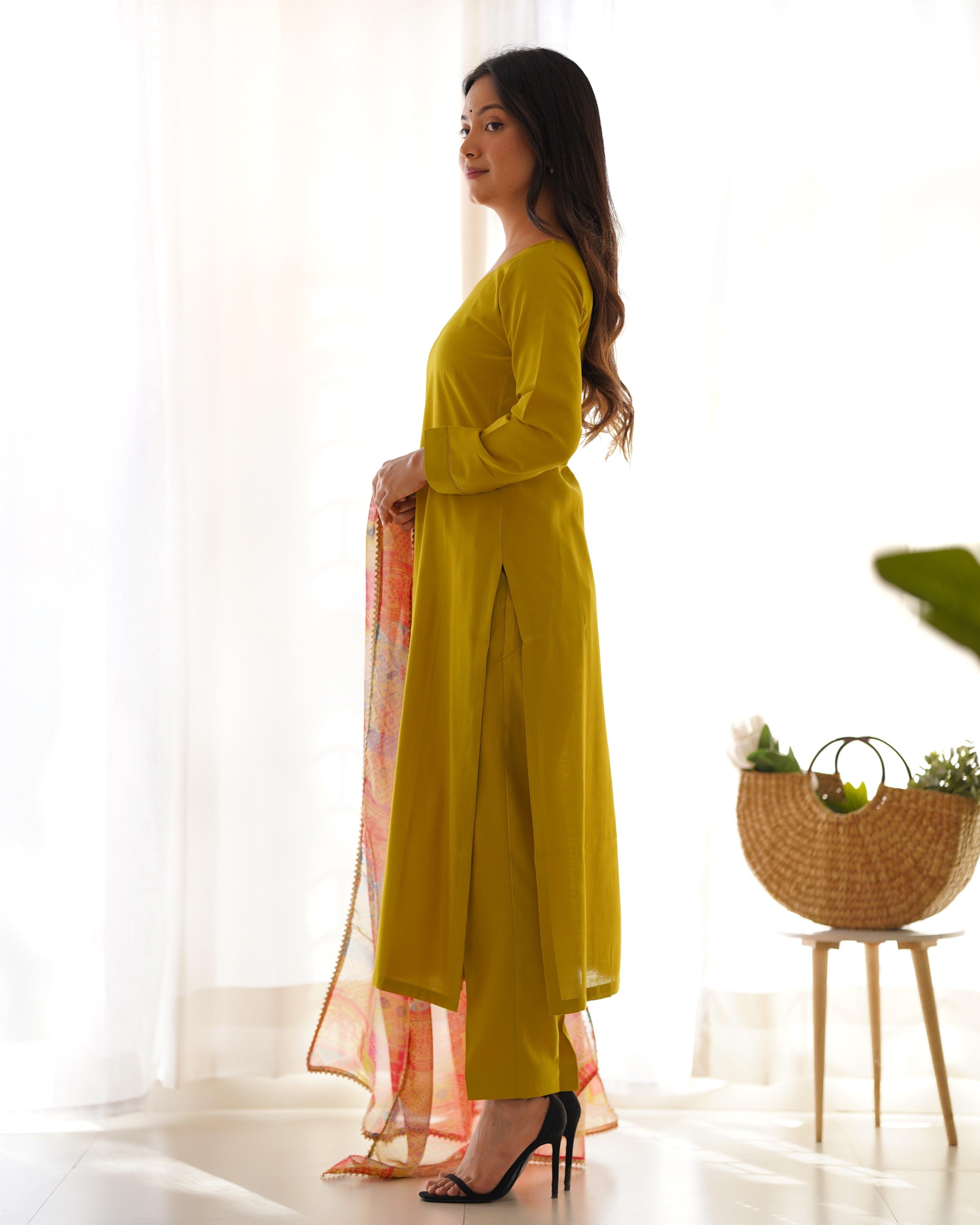 Amazing Pure Viscous Straight Kutta Pant Suit Exclusive Online